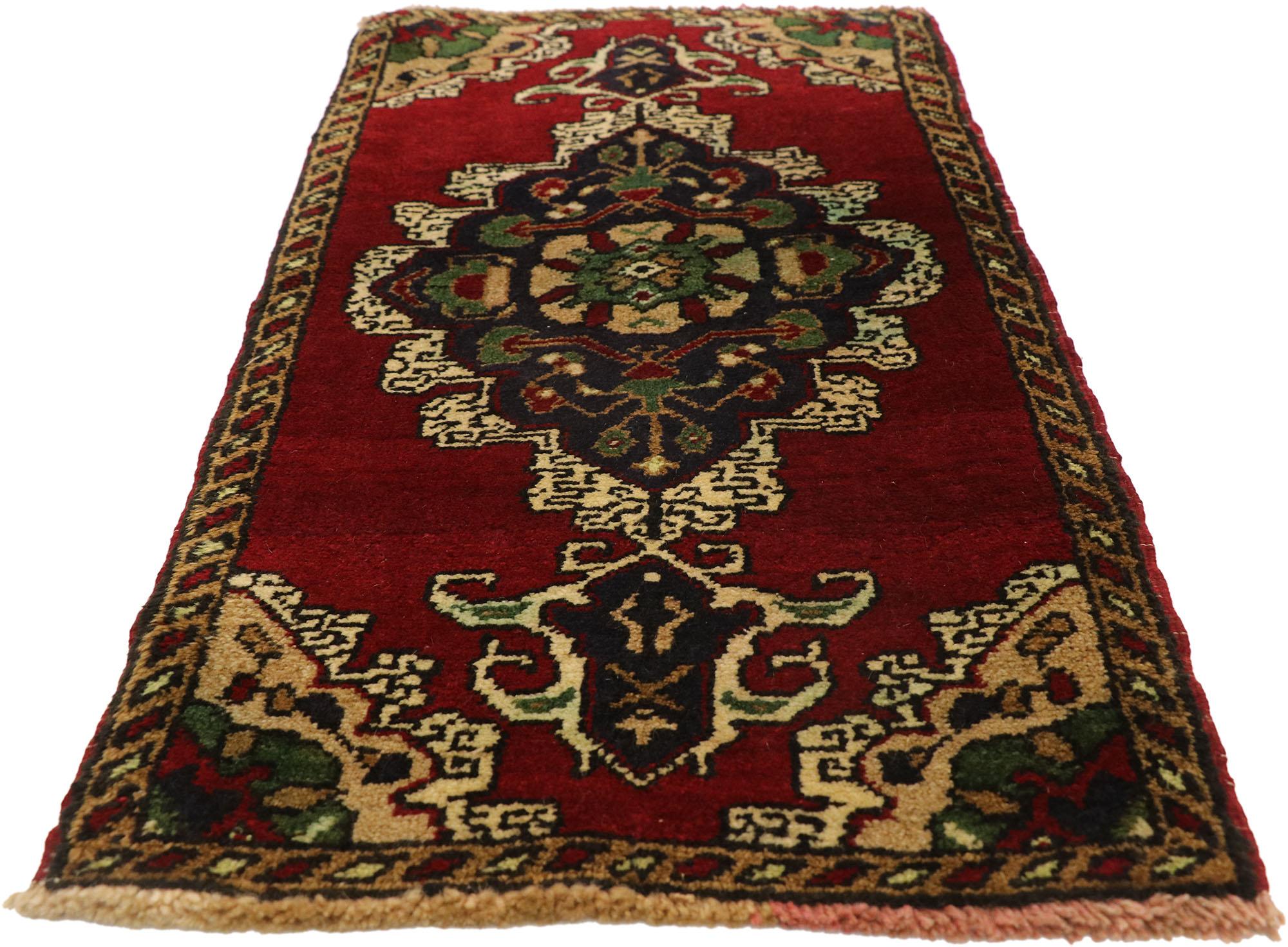 Oushak Vintage Turkish Carpet, Timeless Appeal Meets Stylish Durability For Sale