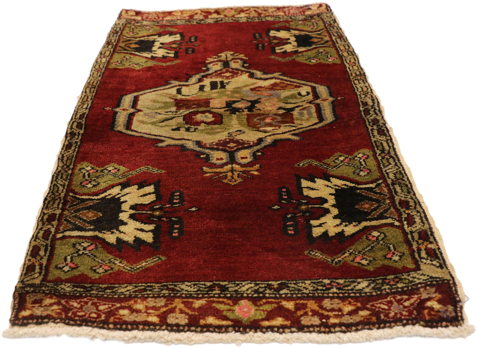 Oushak Vintage Turkish Carpet, Timeless Appeal Meets Stylish Durability For Sale
