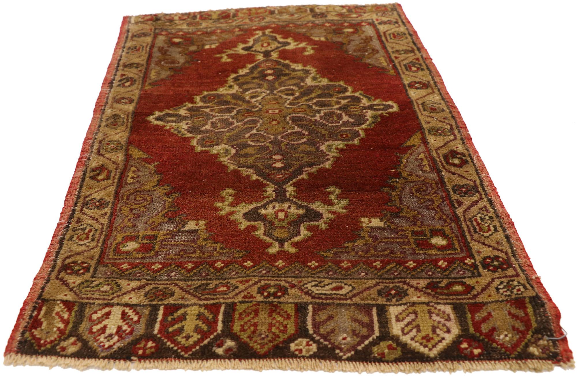 Oushak Vintage Turkish Carpet, Timeless Appeal Meets Stylish Durability For Sale