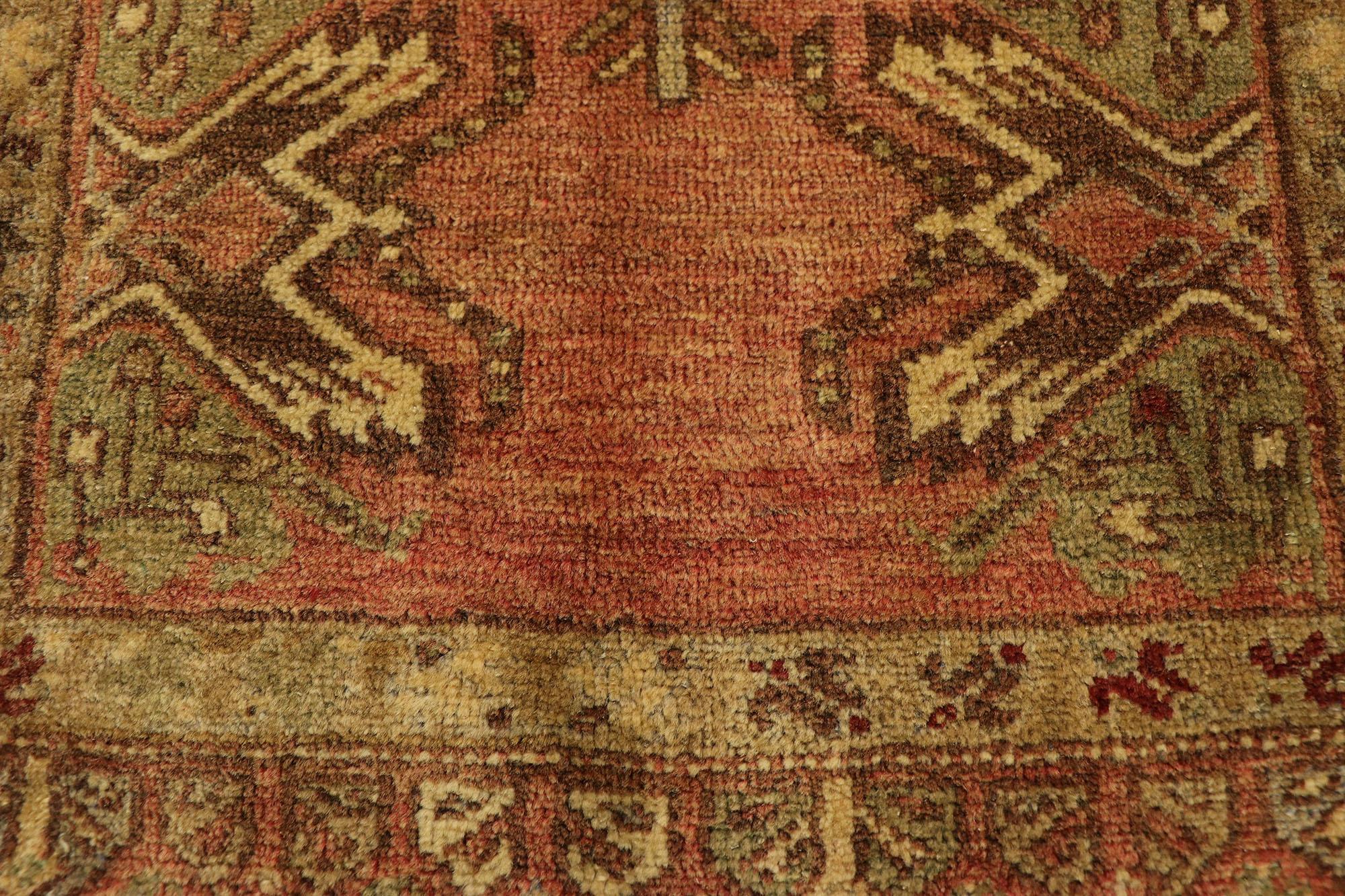 Hand-Knotted Vintage Turkish Carpet, Timeless Appeal Meets Stylish Durability For Sale
