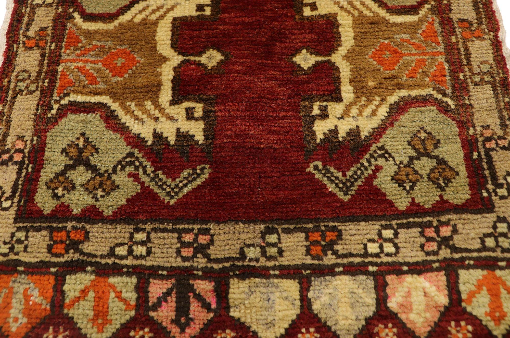 Hand-Knotted Vintage Turkish Carpet, Timeless Appeal Meets Stylish Durability For Sale