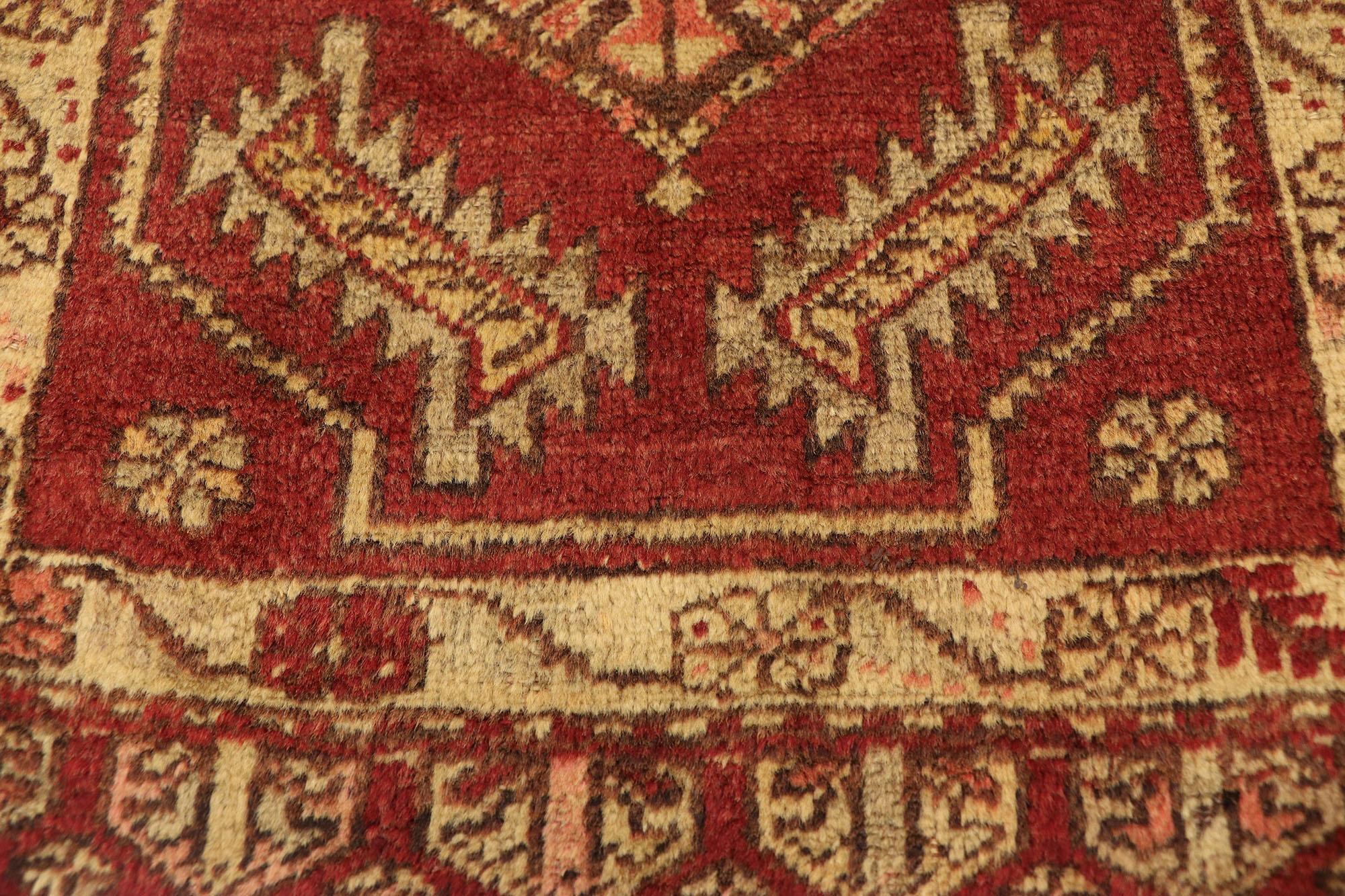 Hand-Knotted Vintage Turkish Carpet, Timeless Appeal Meets Stylish Durability For Sale