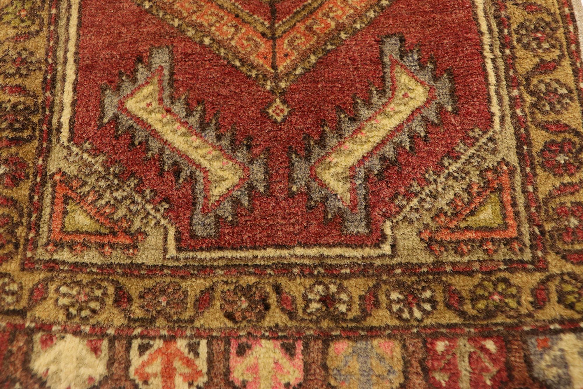 Hand-Knotted Vintage Turkish Carpet, Timeless Appeal Meets Stylish Durability For Sale