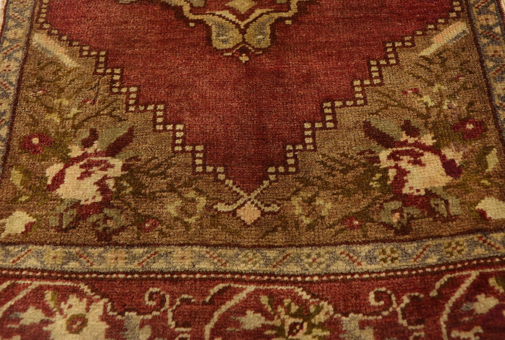 Hand-Knotted Vintage Turkish Carpet, Timeless Appeal Meets Stylish Durability For Sale
