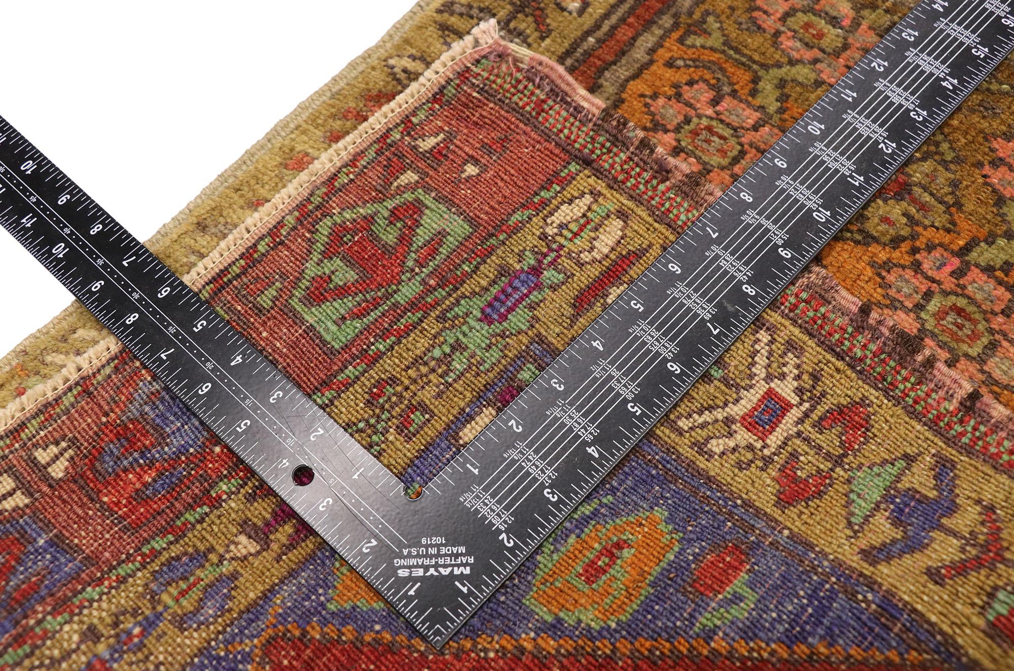 Alfombra turca vintage, el atractivo atemporal se une a la durabilidad con estilo Anudado a mano en venta