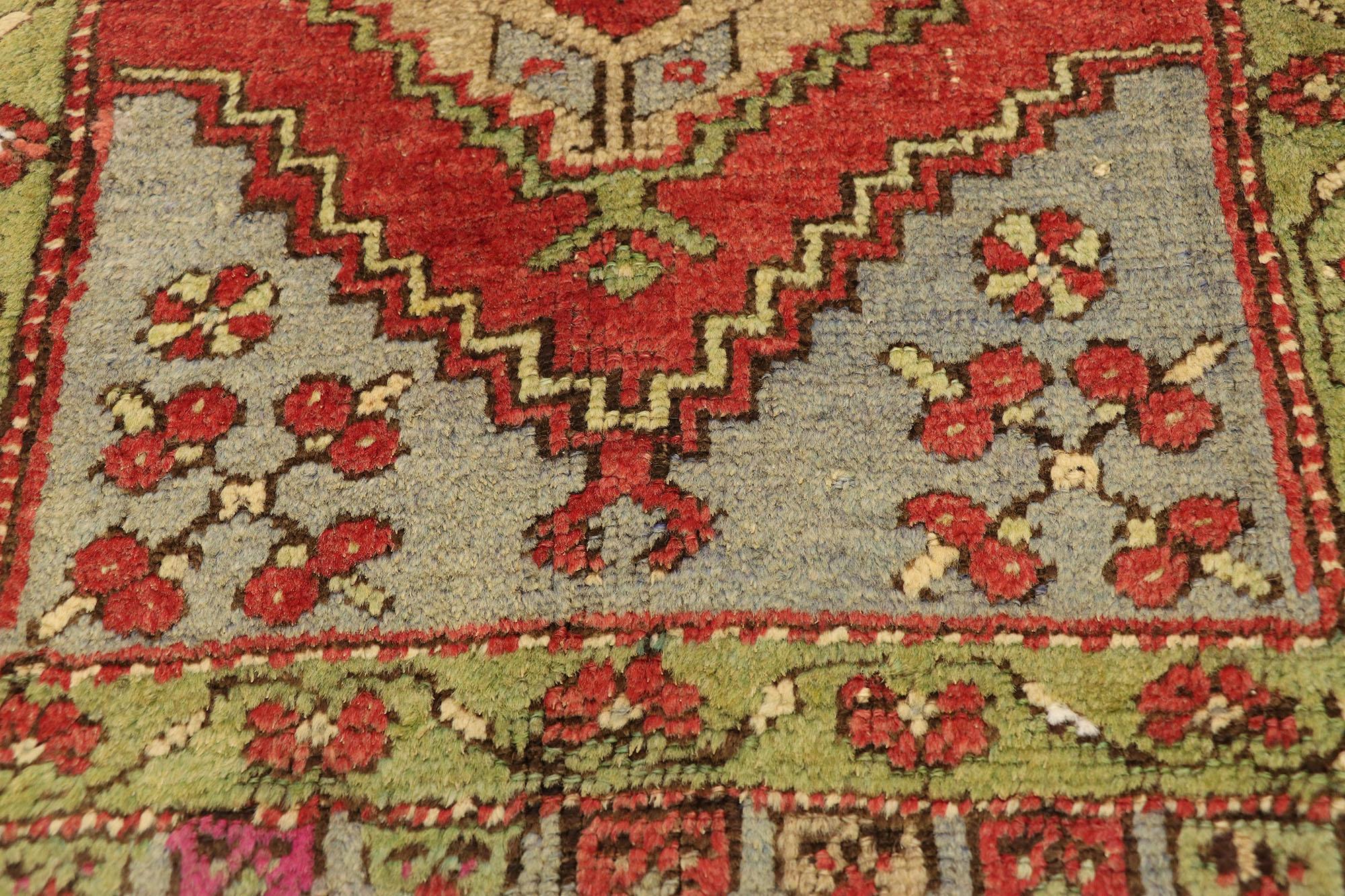 Alfombra turca vintage, el atractivo atemporal se une a la durabilidad con estilo Anudado a mano en venta