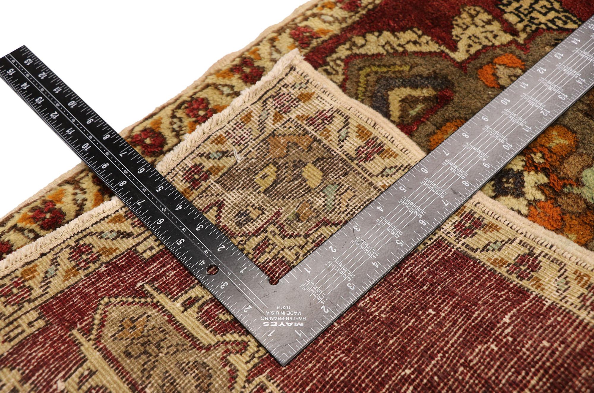 Alfombra turca vintage, el atractivo atemporal se une a la durabilidad con estilo Anudado a mano en venta