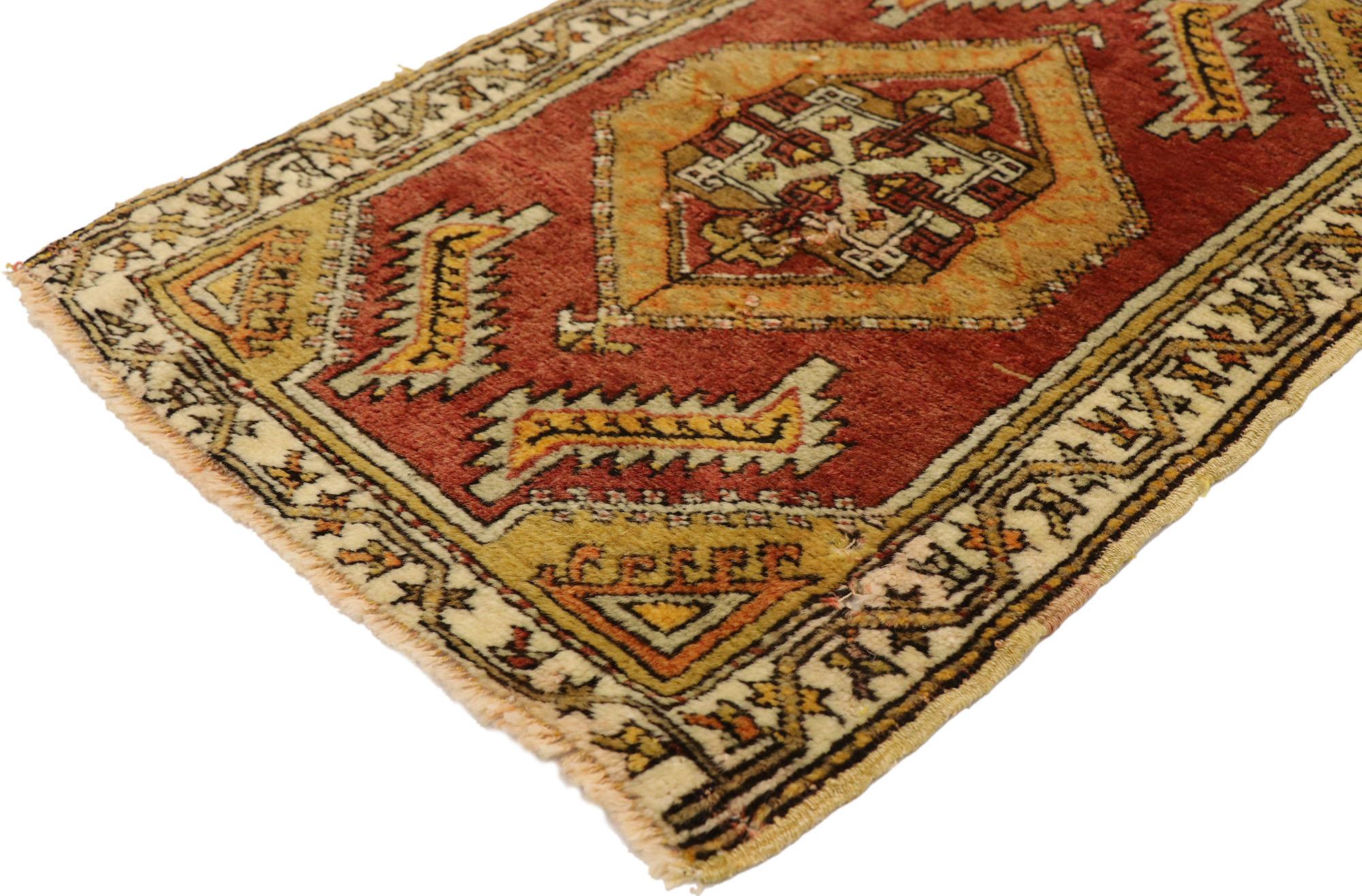 20th Century Vintage Turkish Carpet, Timeless Appeal Meets Stylish Durability For Sale