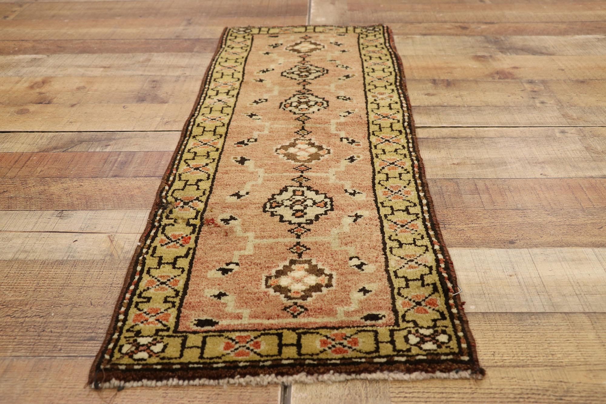20th Century Vintage Turkish Carpet, Timeless Appeal Meets Stylish Durability For Sale
