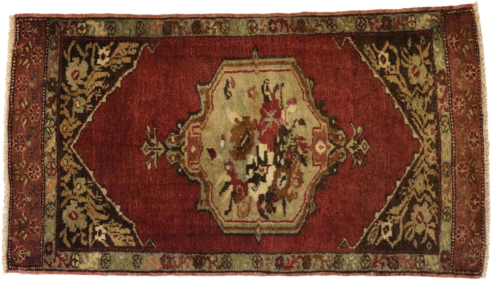 20th Century Vintage Turkish Carpet, Timeless Appeal Meets Stylish Durability For Sale