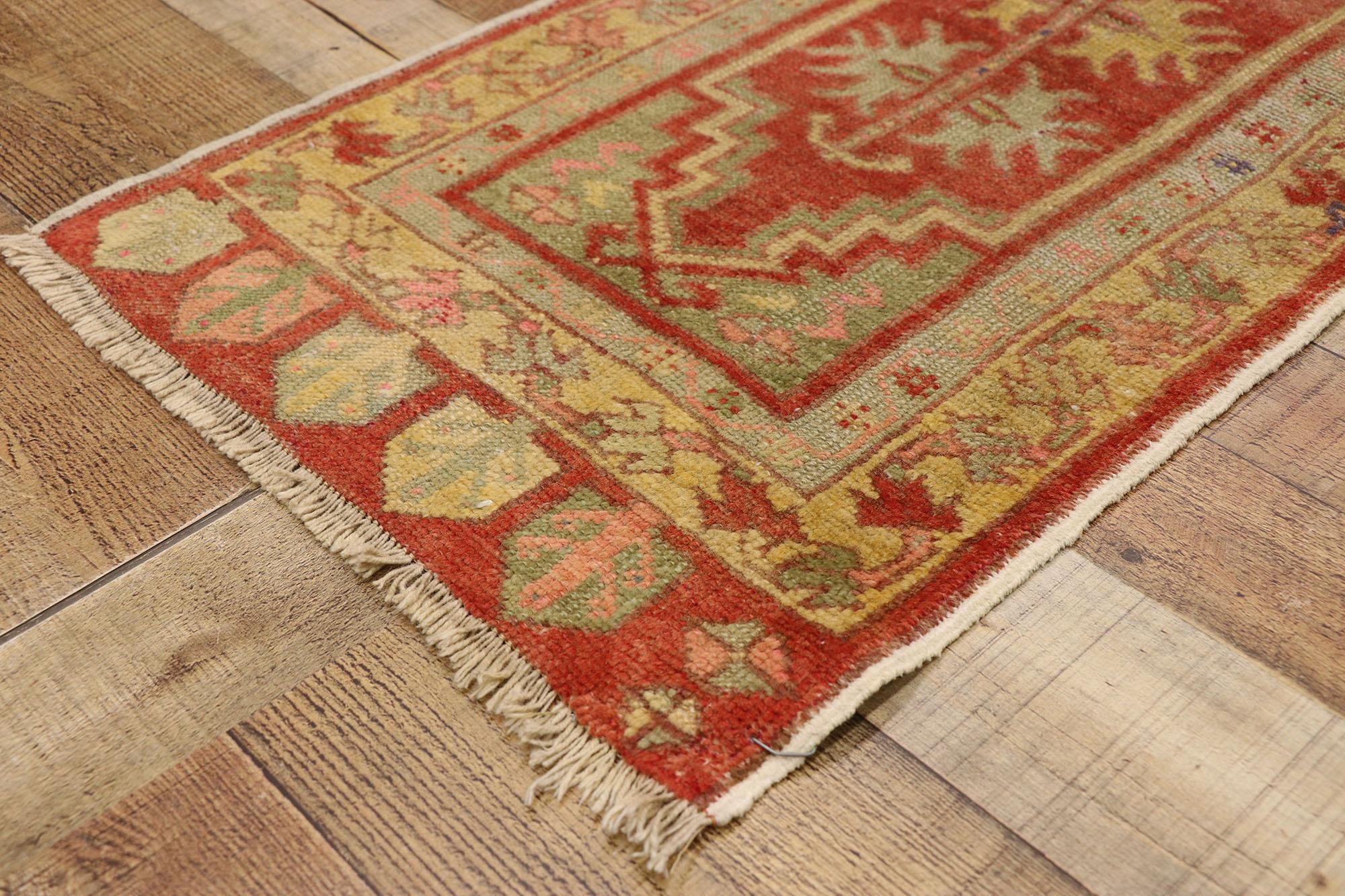 20th Century Vintage Turkish Carpet, Timeless Appeal Meets Stylish Durability For Sale