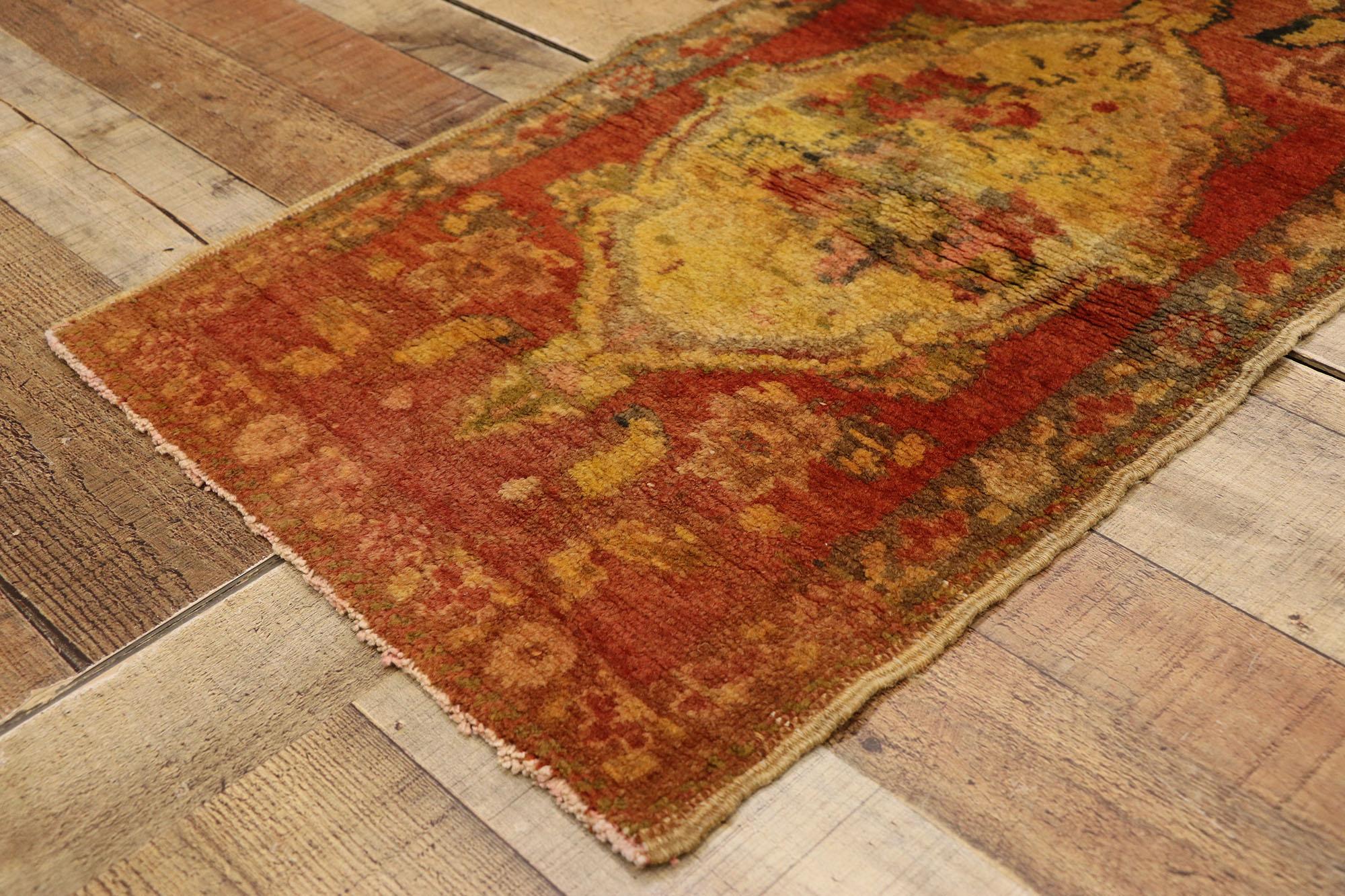 20th Century Vintage Turkish Carpet, Timeless Appeal Meets Stylish Durability For Sale