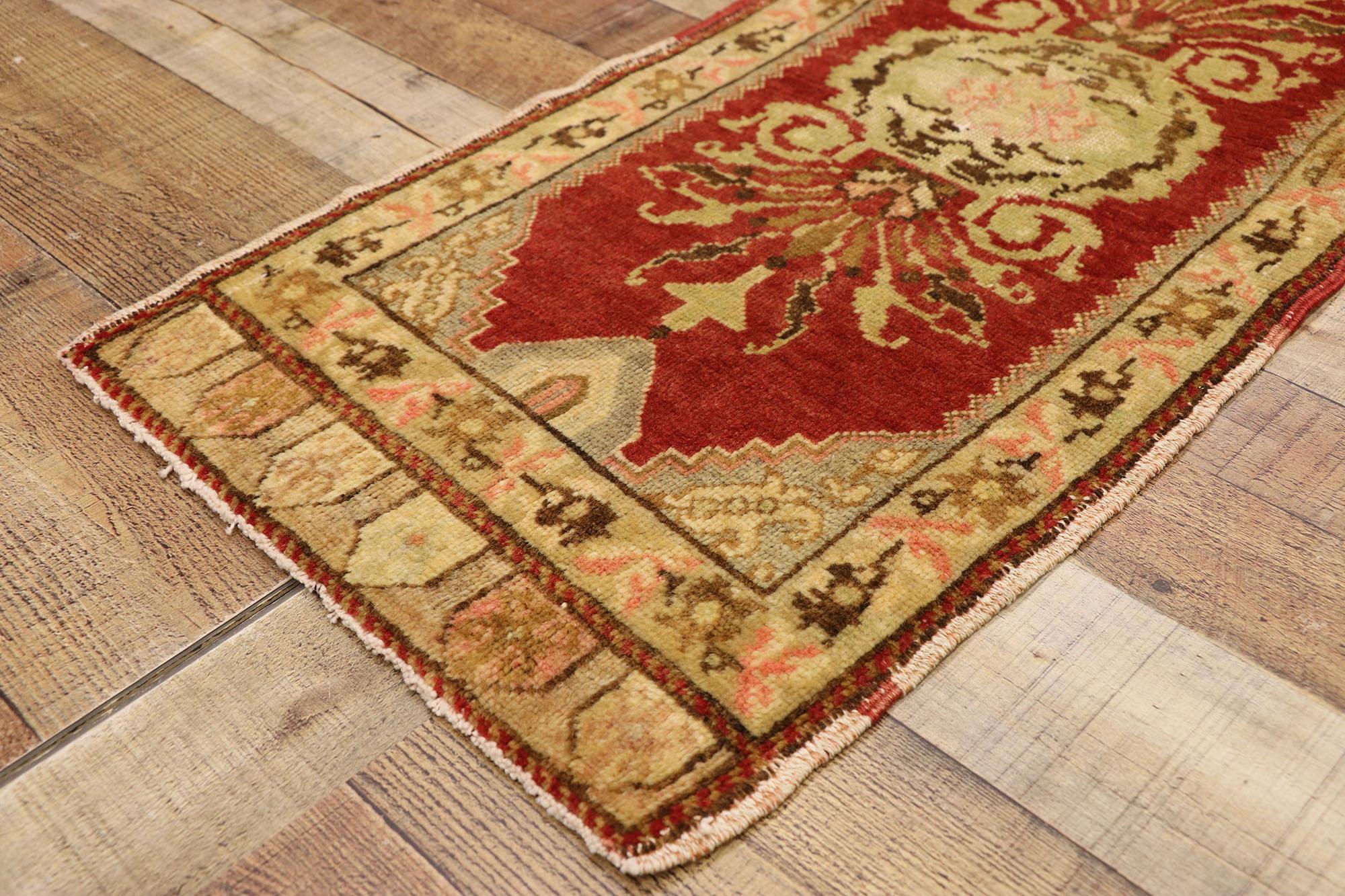 20th Century Vintage Turkish Carpet, Timeless Appeal Meets Stylish Durability For Sale