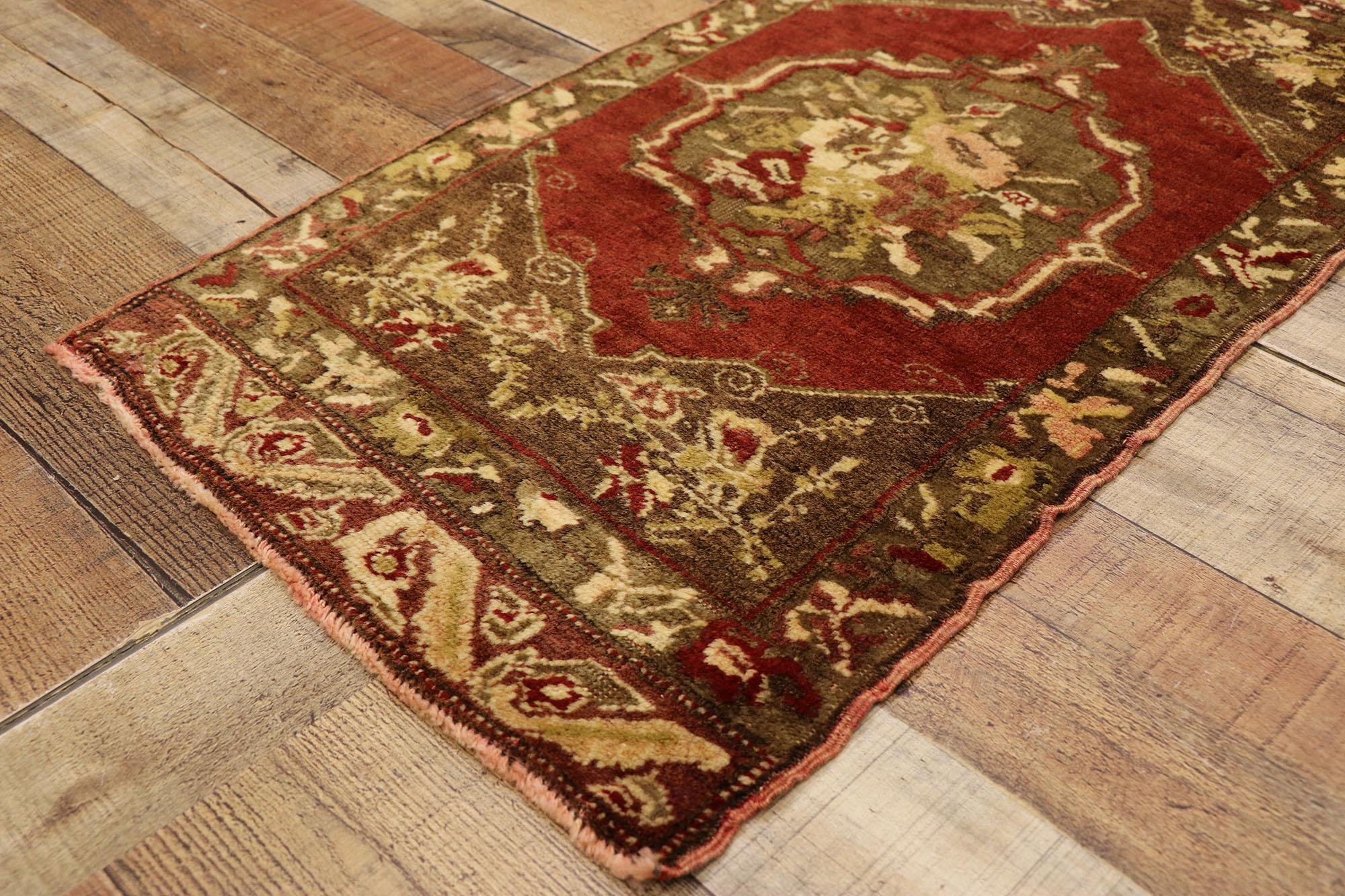 20th Century Vintage Turkish Carpet, Timeless Appeal Meets Stylish Durability For Sale