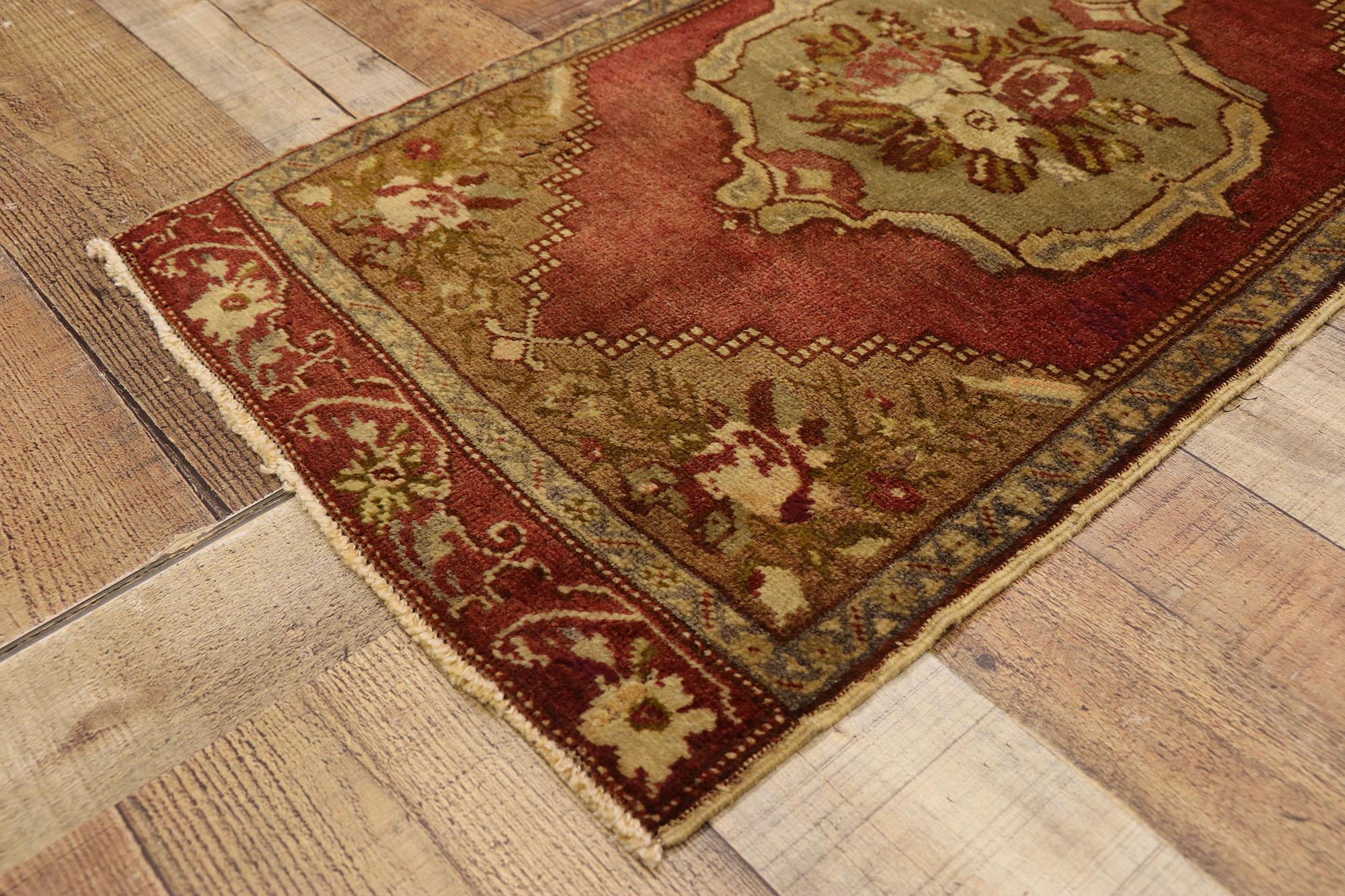 20th Century Vintage Turkish Carpet, Timeless Appeal Meets Stylish Durability For Sale
