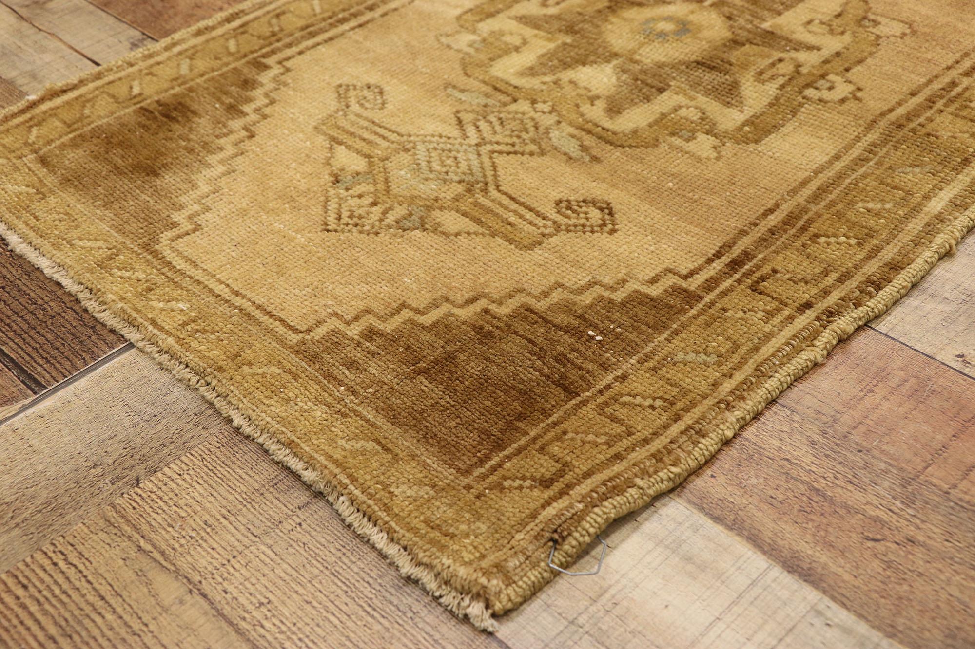 20th Century Vintage Turkish Carpet, Timeless Appeal Meets Stylish Durability For Sale