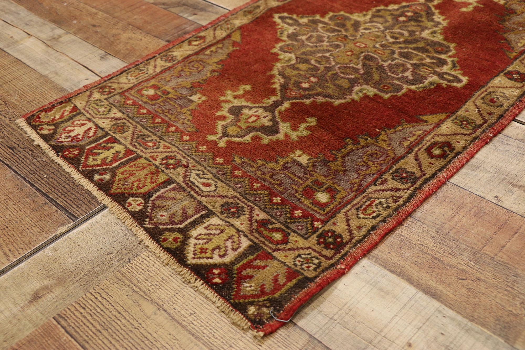 20th Century Vintage Turkish Carpet, Timeless Appeal Meets Stylish Durability For Sale