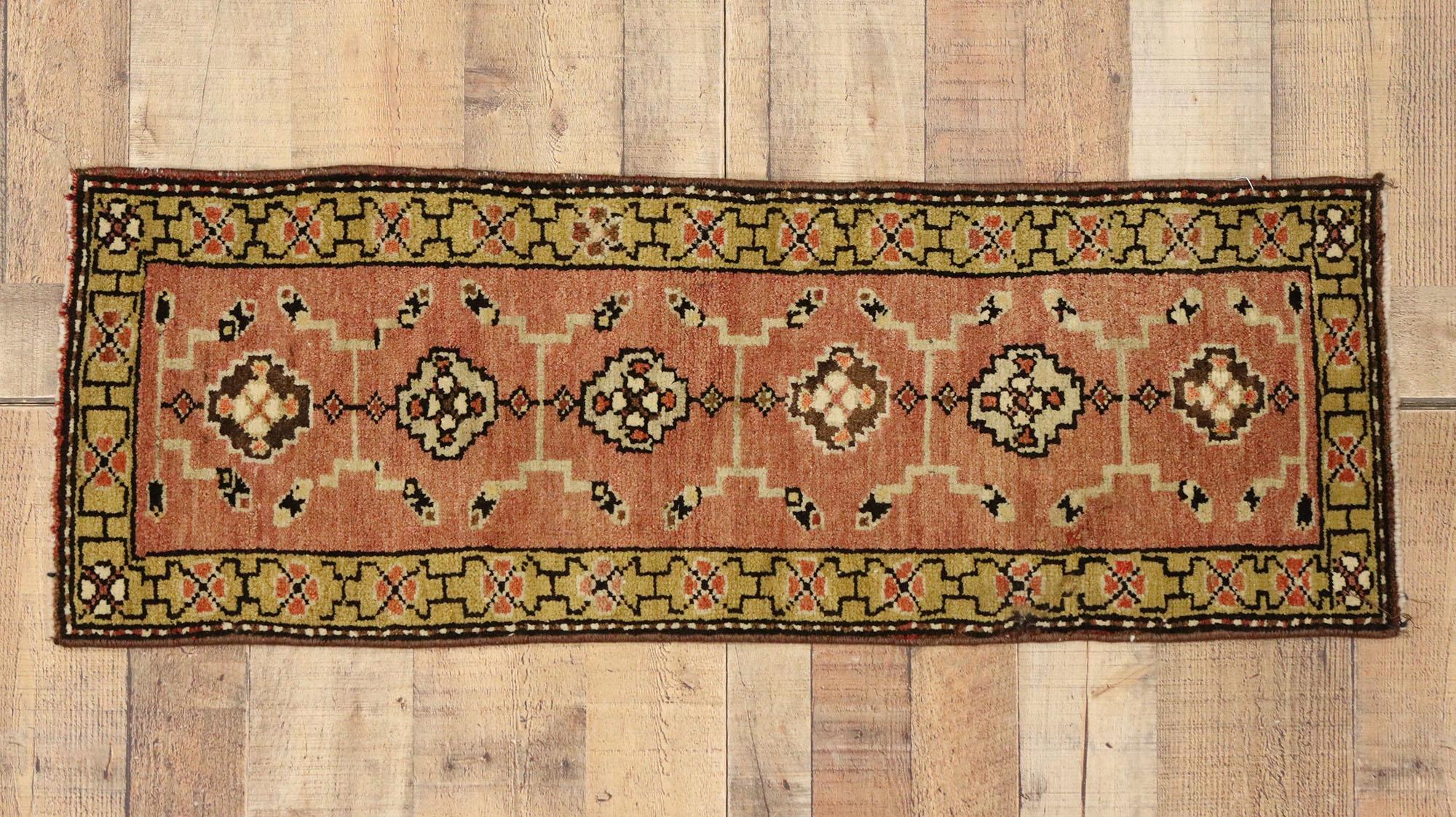 Vintage Turkish Carpet, Timeless Appeal Meets Stylish Durability For Sale 1