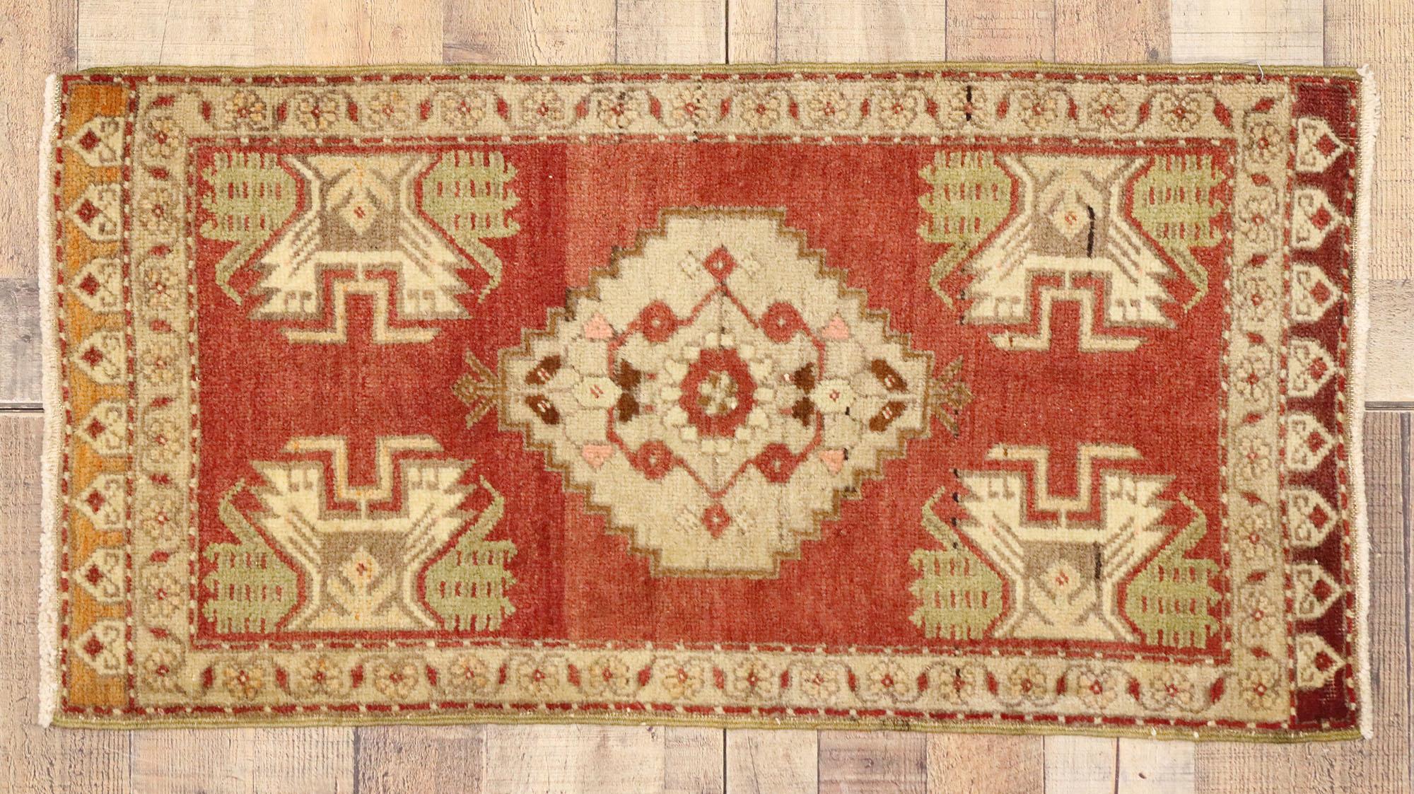 Vintage Turkish Carpet, Timeless Appeal Meets Stylish Durability For Sale 1