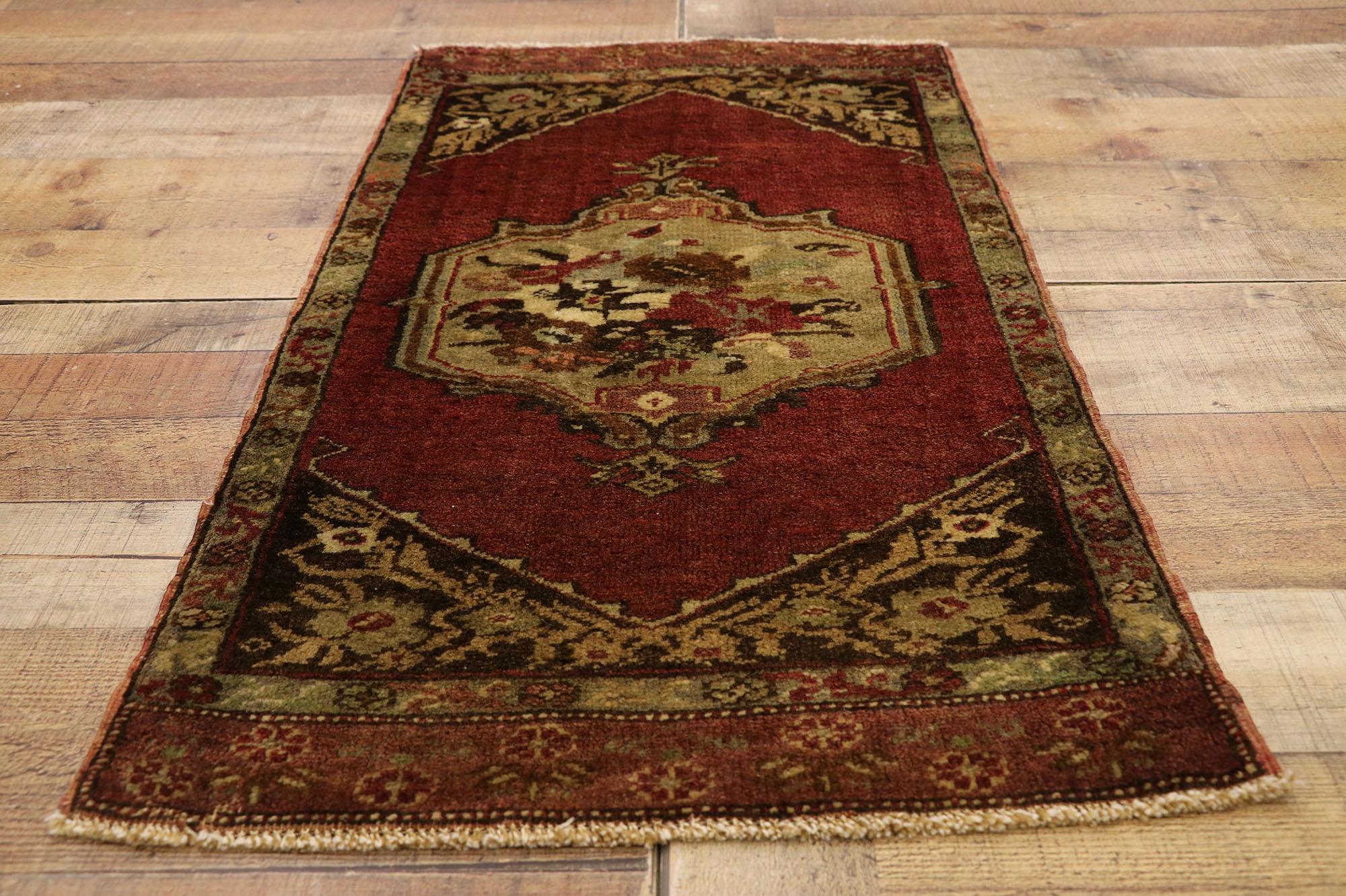 Vintage Turkish Carpet, Timeless Appeal Meets Stylish Durability For Sale 1