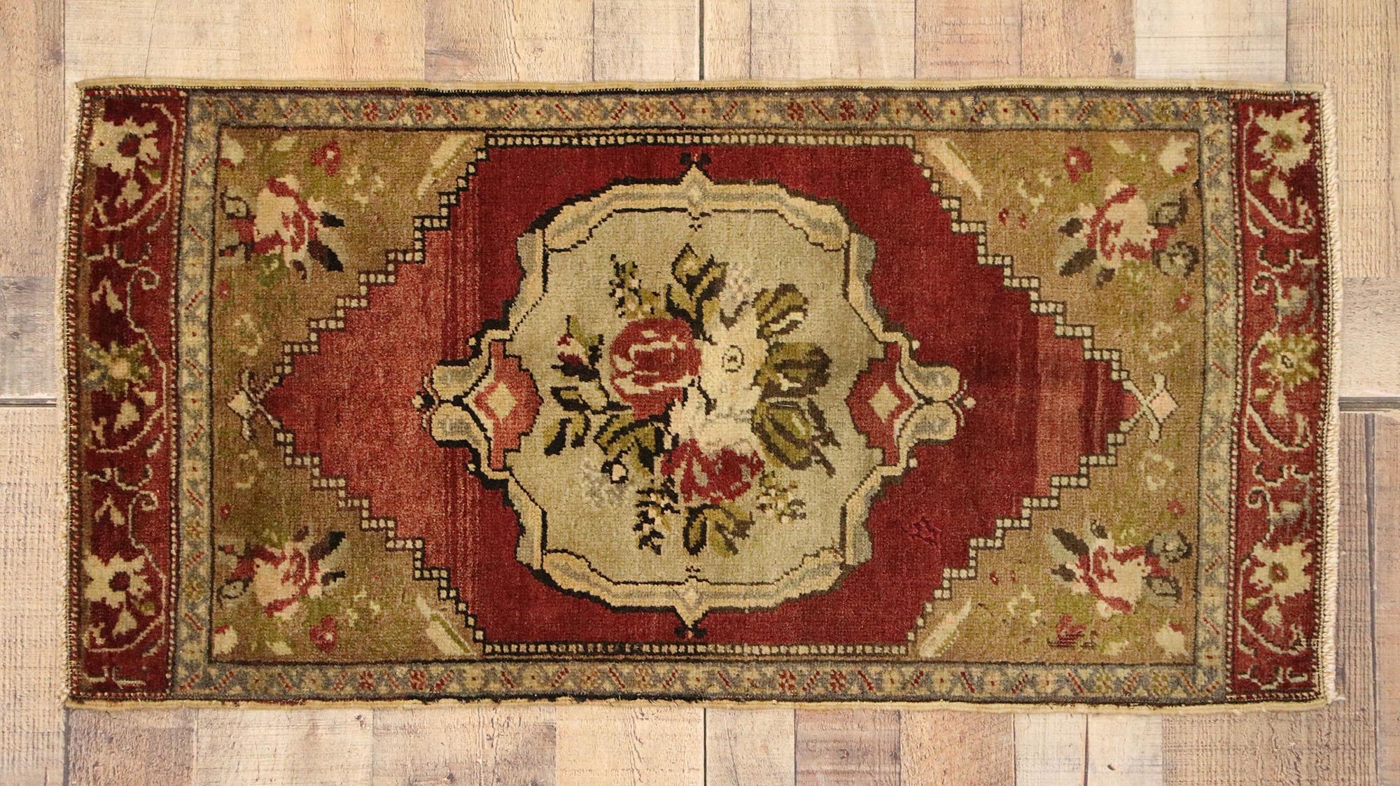 Vintage Turkish Carpet, Timeless Appeal Meets Stylish Durability For Sale 1