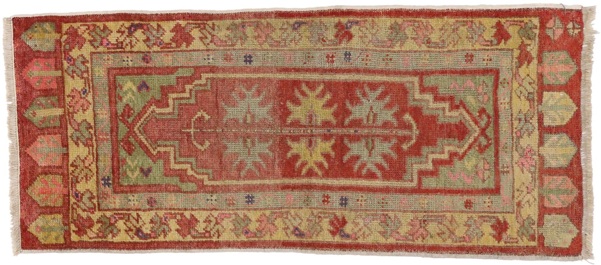 Vintage Turkish Carpet, Timeless Appeal Meets Stylish Durability For Sale 1