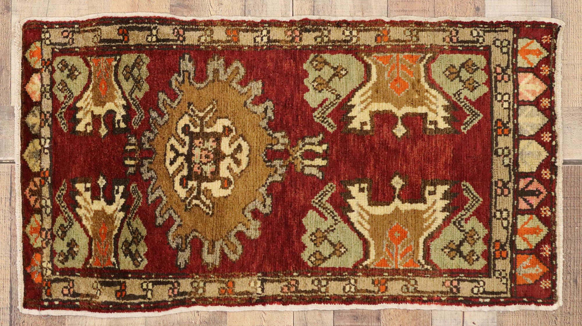 Vintage Turkish Carpet, Timeless Appeal Meets Stylish Durability For Sale 1