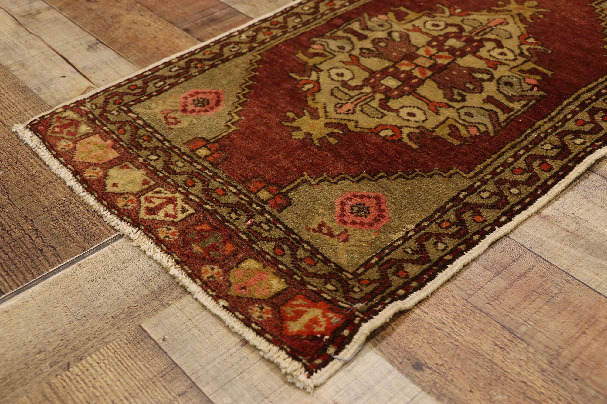 Vintage Turkish Carpet, Timeless Appeal Meets Stylish Durability For Sale 1
