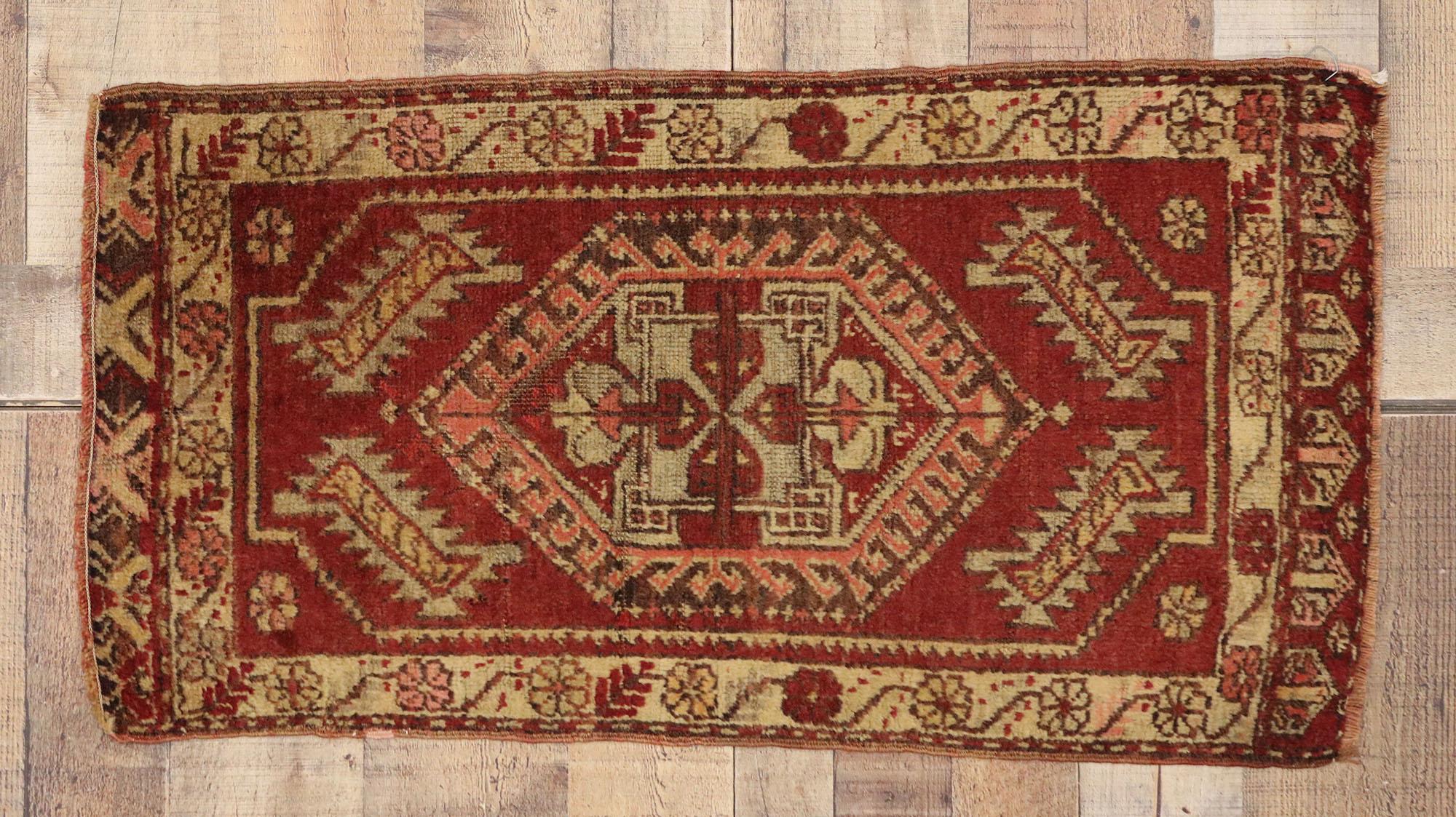 Vintage Turkish Carpet, Timeless Appeal Meets Stylish Durability For Sale 1