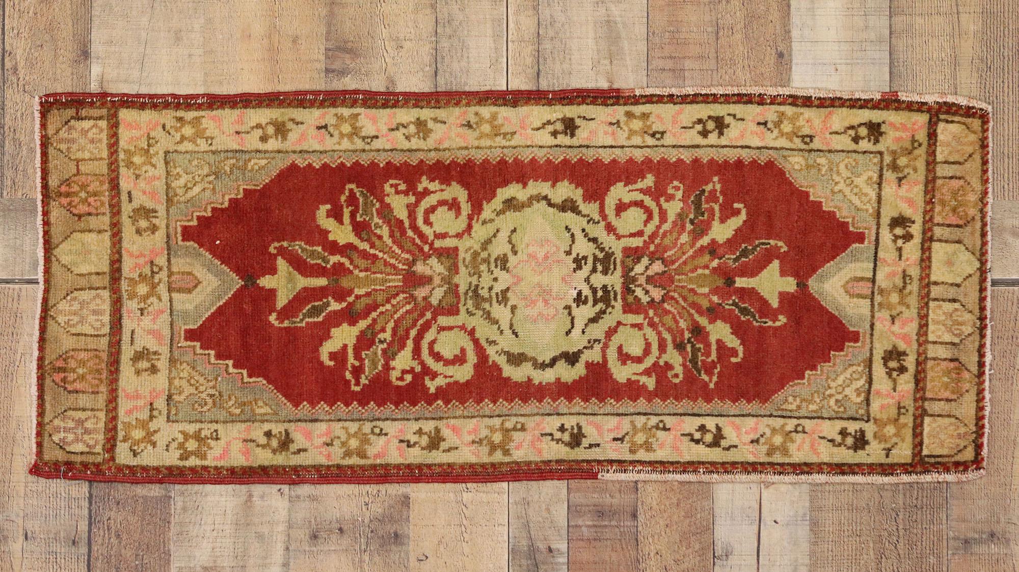 Vintage Turkish Carpet, Timeless Appeal Meets Stylish Durability For Sale 1