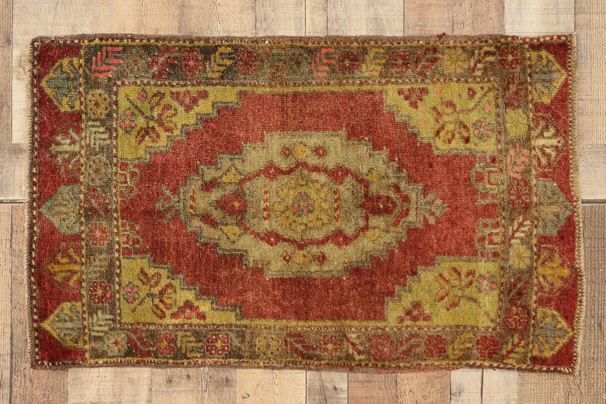 Vintage Turkish Carpet, Timeless Appeal Meets Stylish Durability For Sale 1