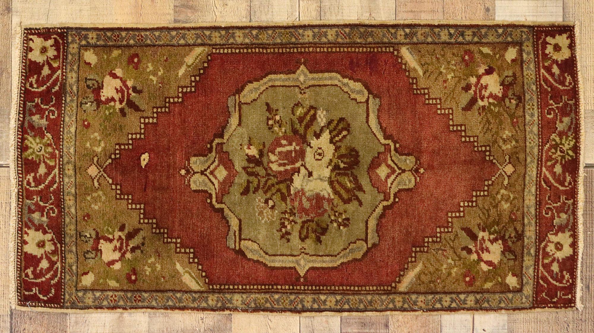Vintage Turkish Carpet, Timeless Appeal Meets Stylish Durability For Sale 1