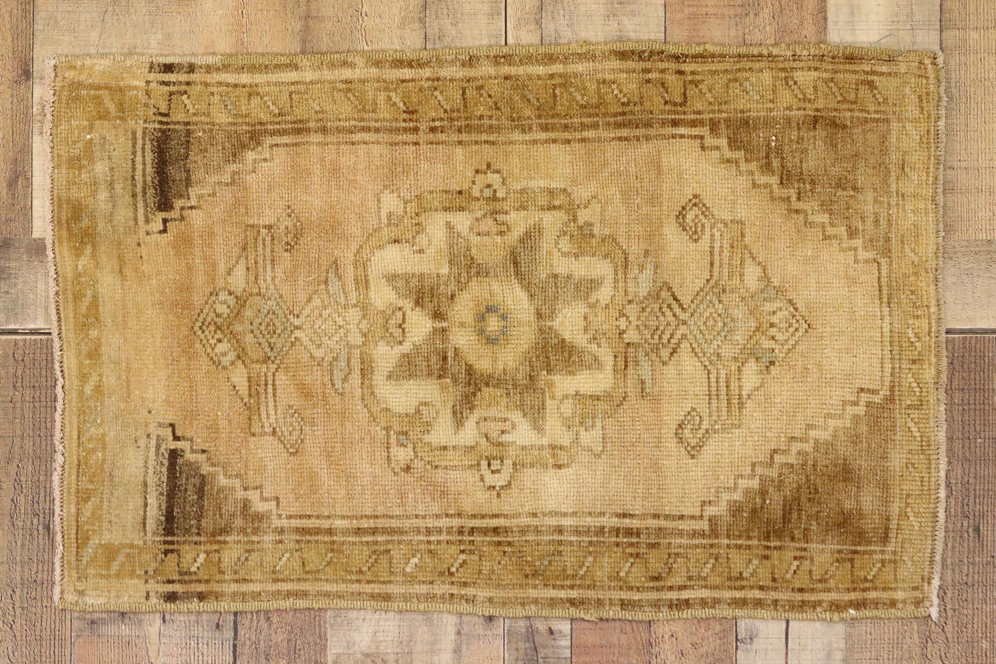 Vintage Turkish Carpet, Timeless Appeal Meets Stylish Durability For Sale 1