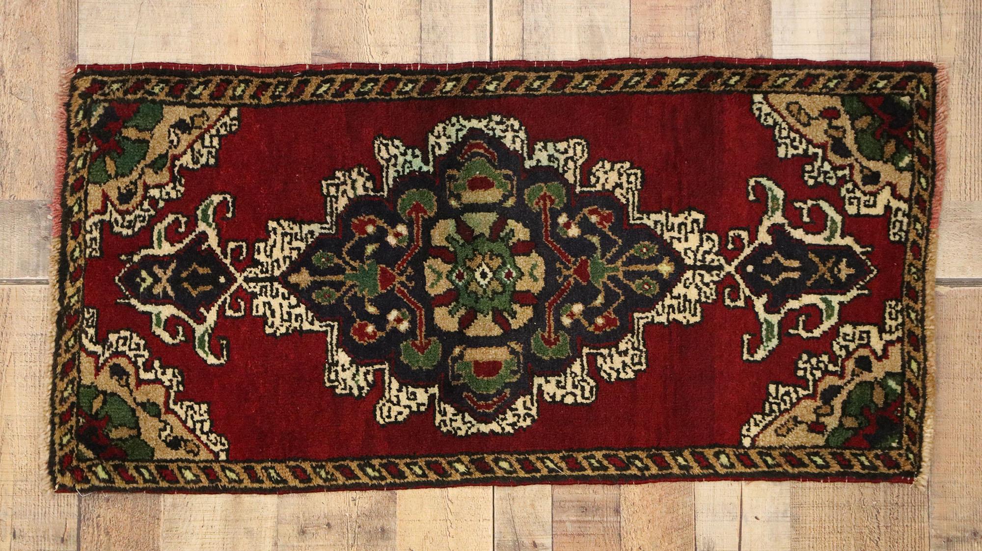 Vintage Turkish Carpet, Timeless Appeal Meets Stylish Durability For Sale 1