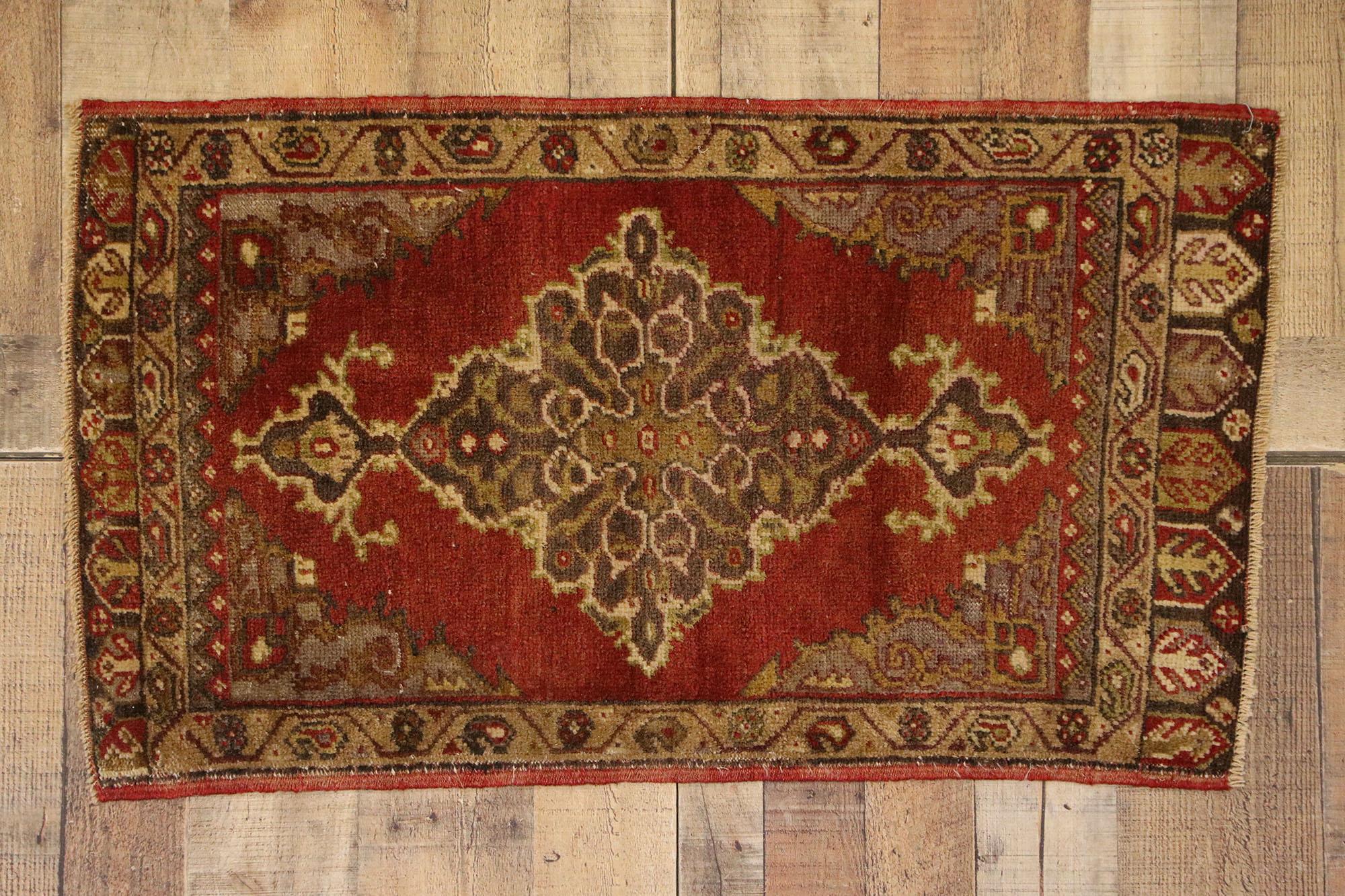 Vintage Turkish Carpet, Timeless Appeal Meets Stylish Durability For Sale 1