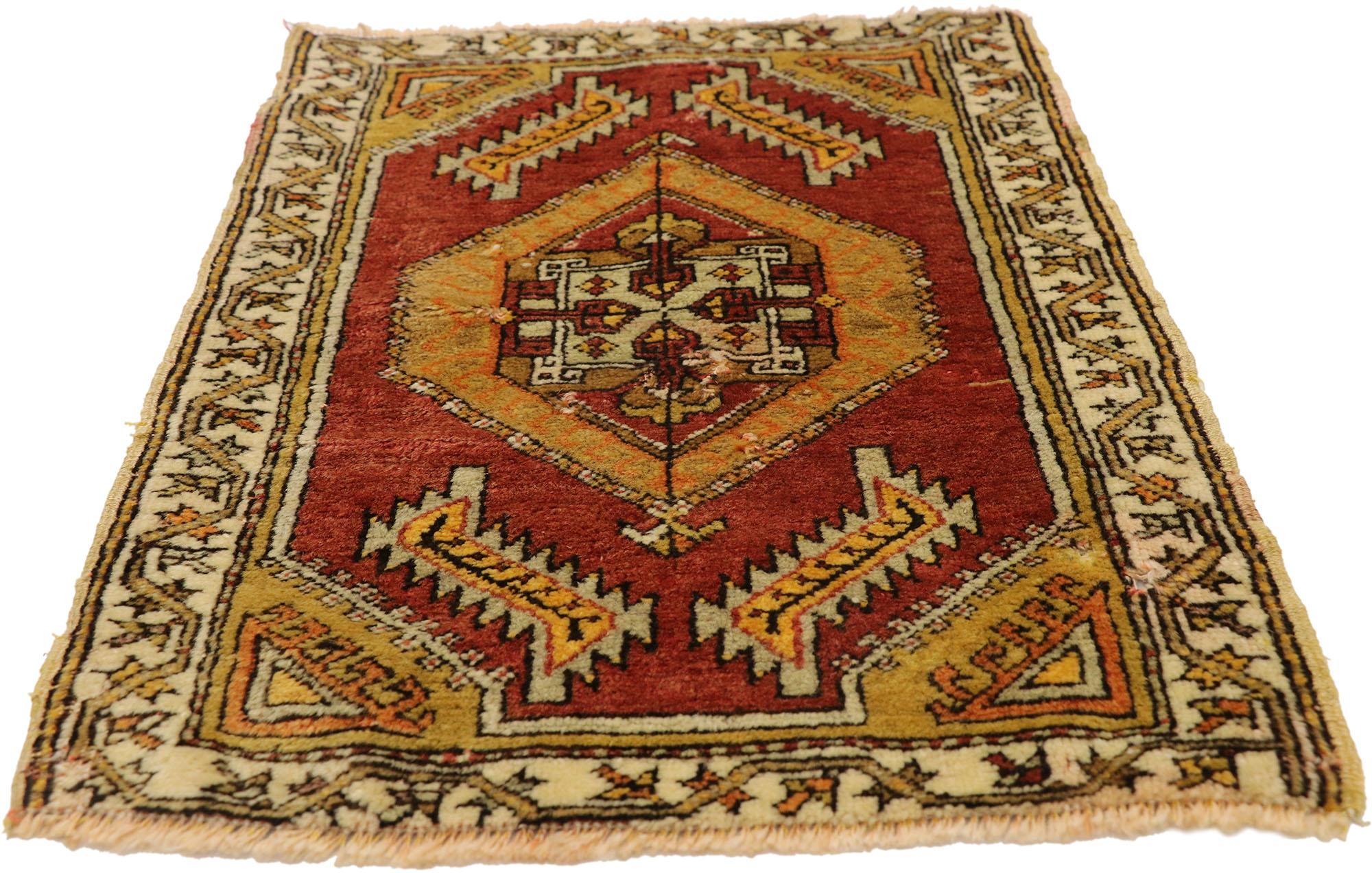 Vintage Turkish Carpet, Timeless Appeal Meets Stylish Durability For Sale 2