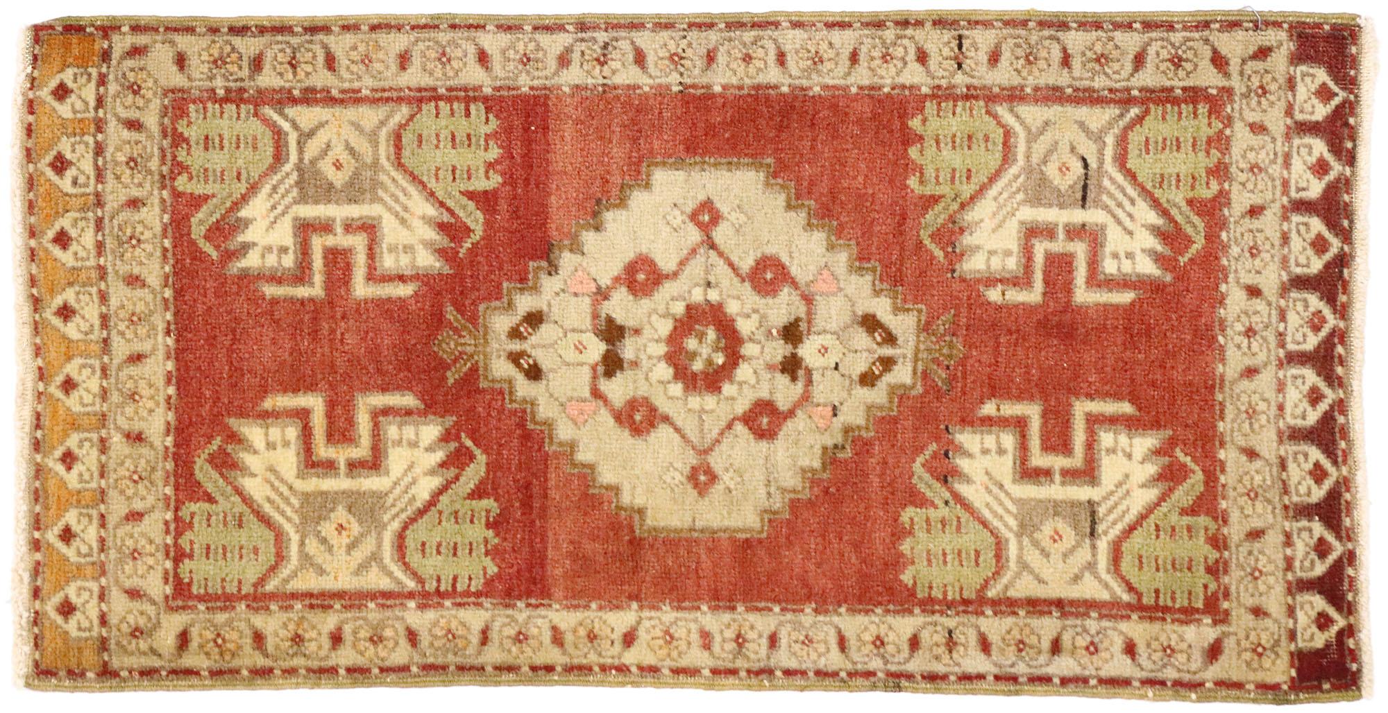 Vintage Turkish Carpet, Timeless Appeal Meets Stylish Durability For Sale 2