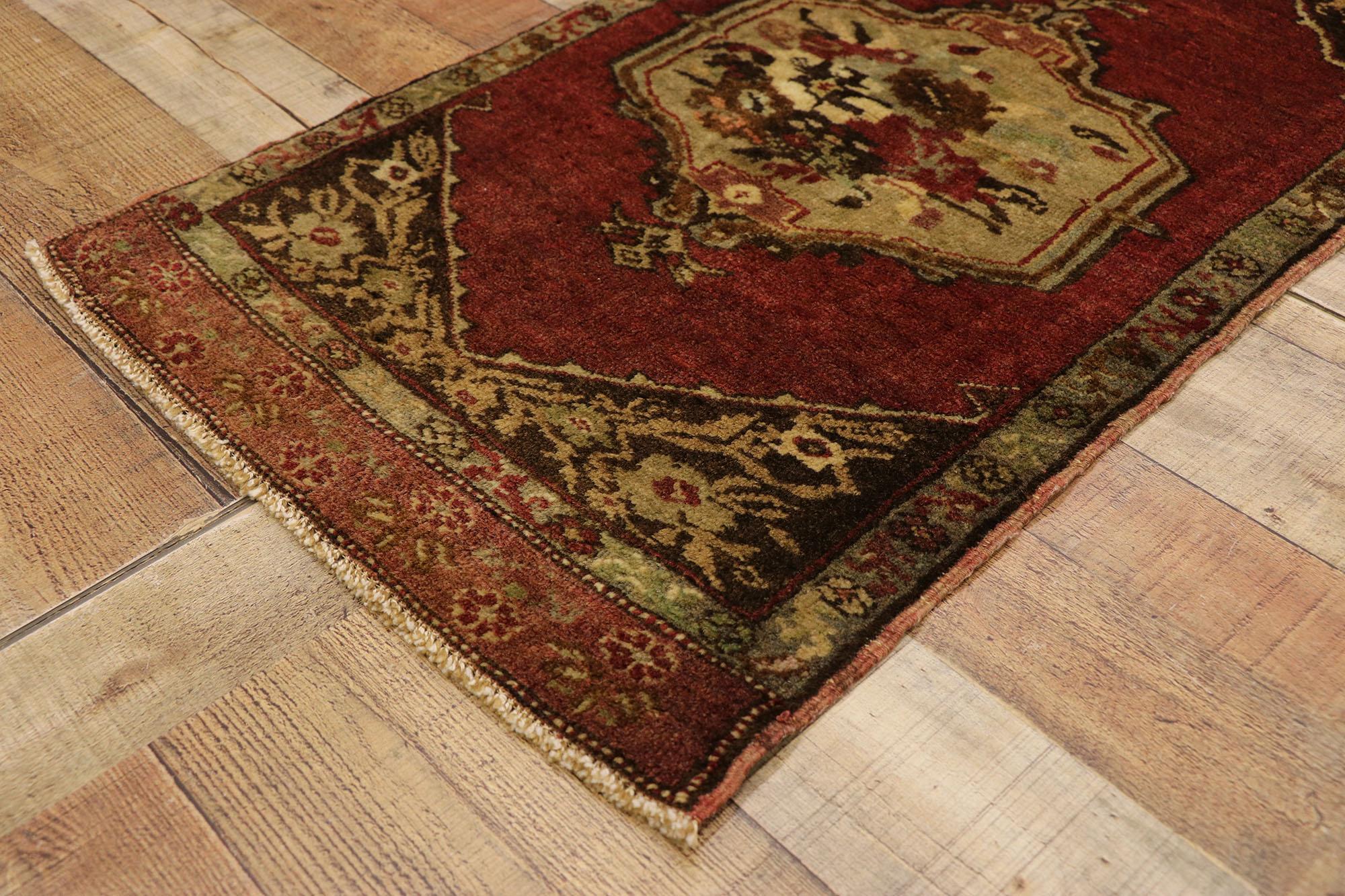 Vintage Turkish Carpet, Timeless Appeal Meets Stylish Durability For Sale 2