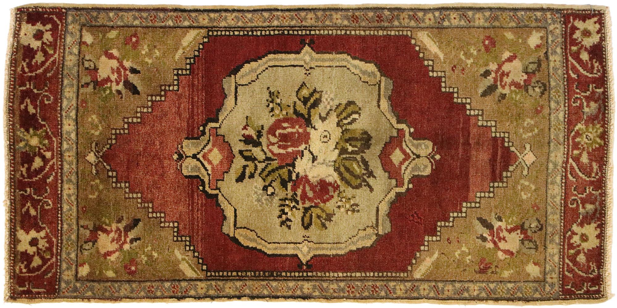 Vintage Turkish Carpet, Timeless Appeal Meets Stylish Durability For Sale 2