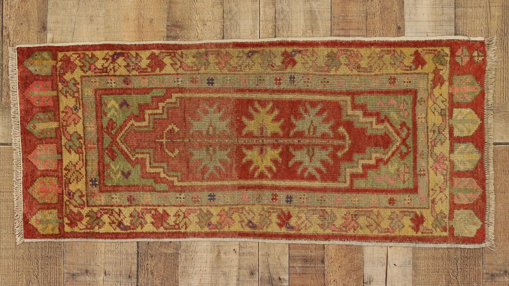 Vintage Turkish Carpet, Timeless Appeal Meets Stylish Durability For Sale 2