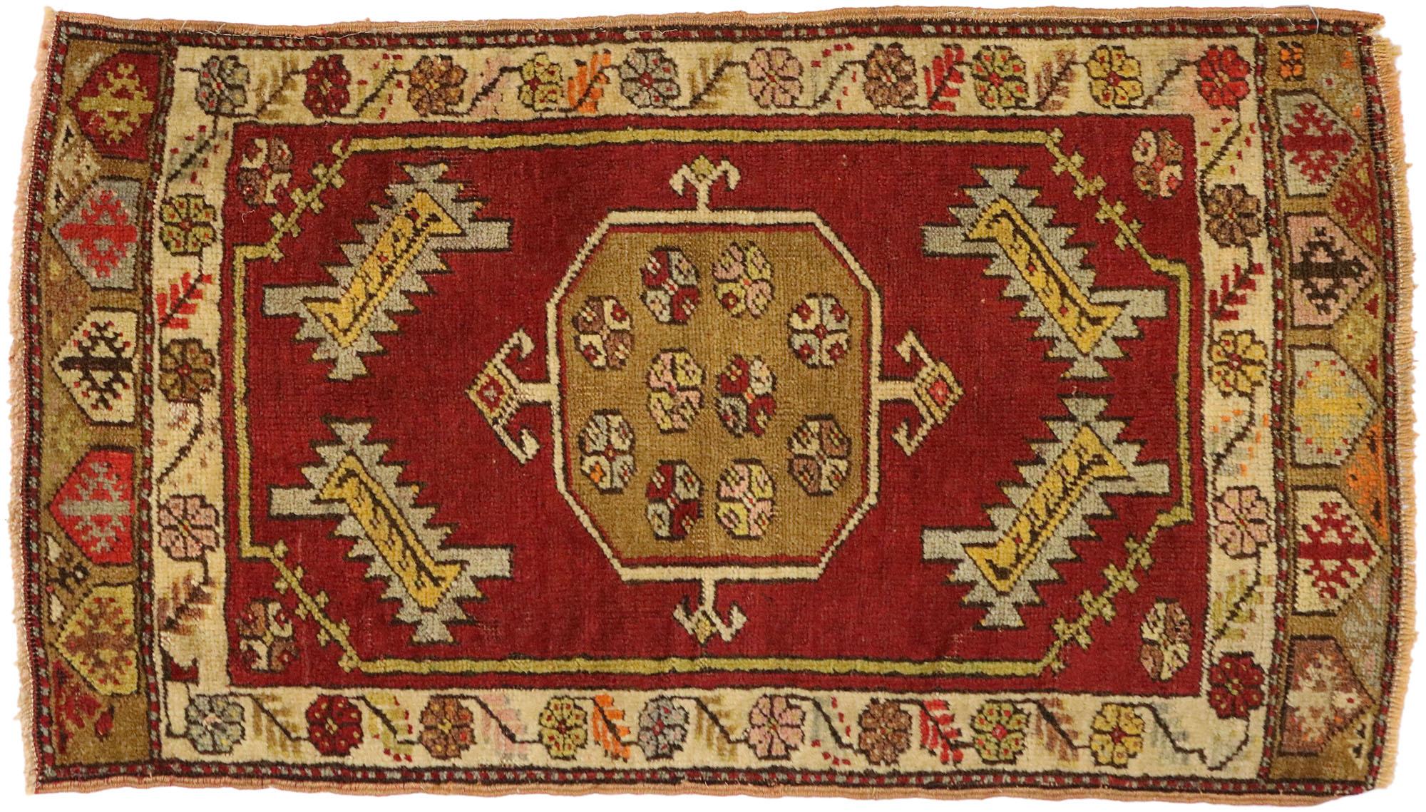 Vintage Turkish Carpet, Timeless Appeal Meets Stylish Durability For Sale 2
