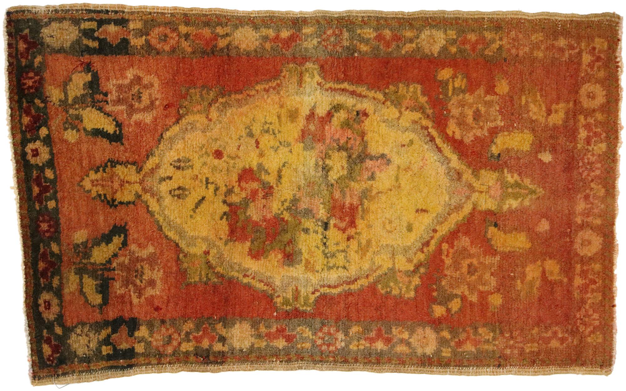 Vintage Turkish Carpet, Timeless Appeal Meets Stylish Durability For Sale 2