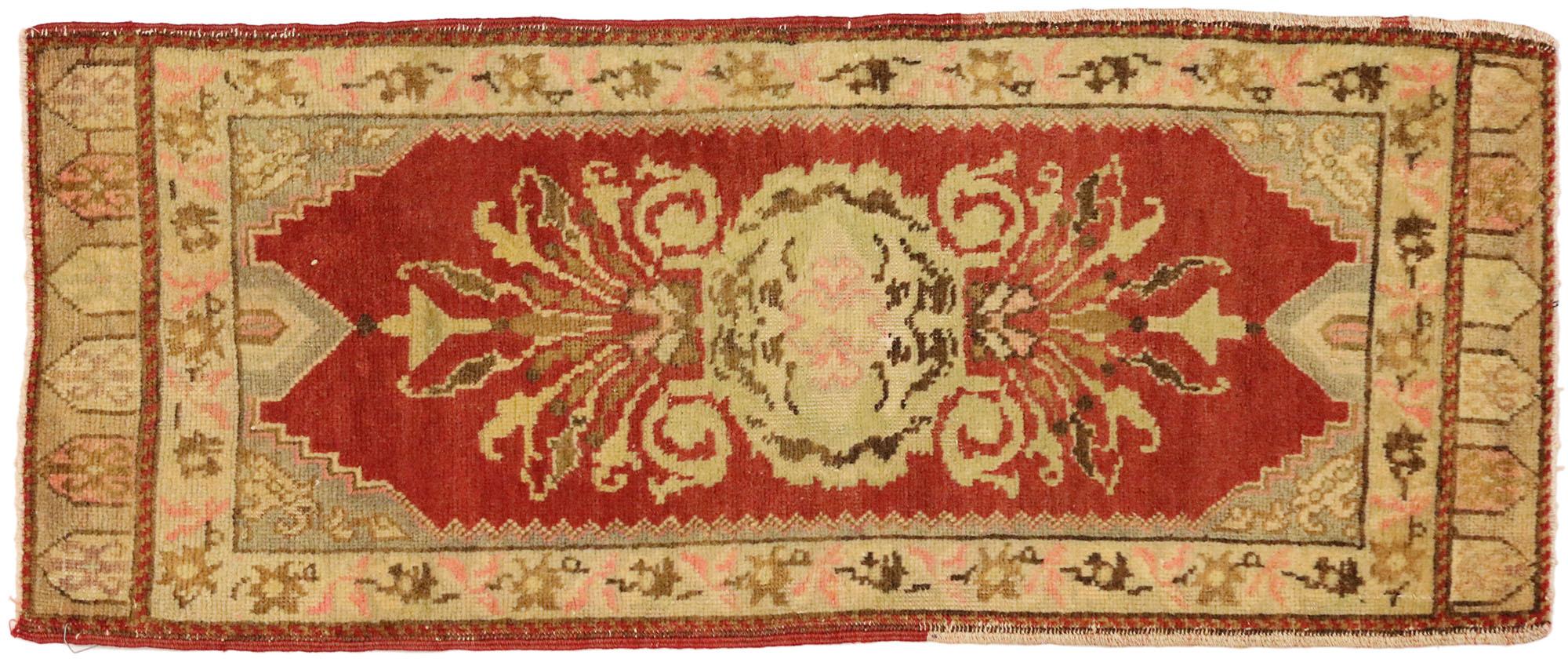 Vintage Turkish Carpet, Timeless Appeal Meets Stylish Durability For Sale 2