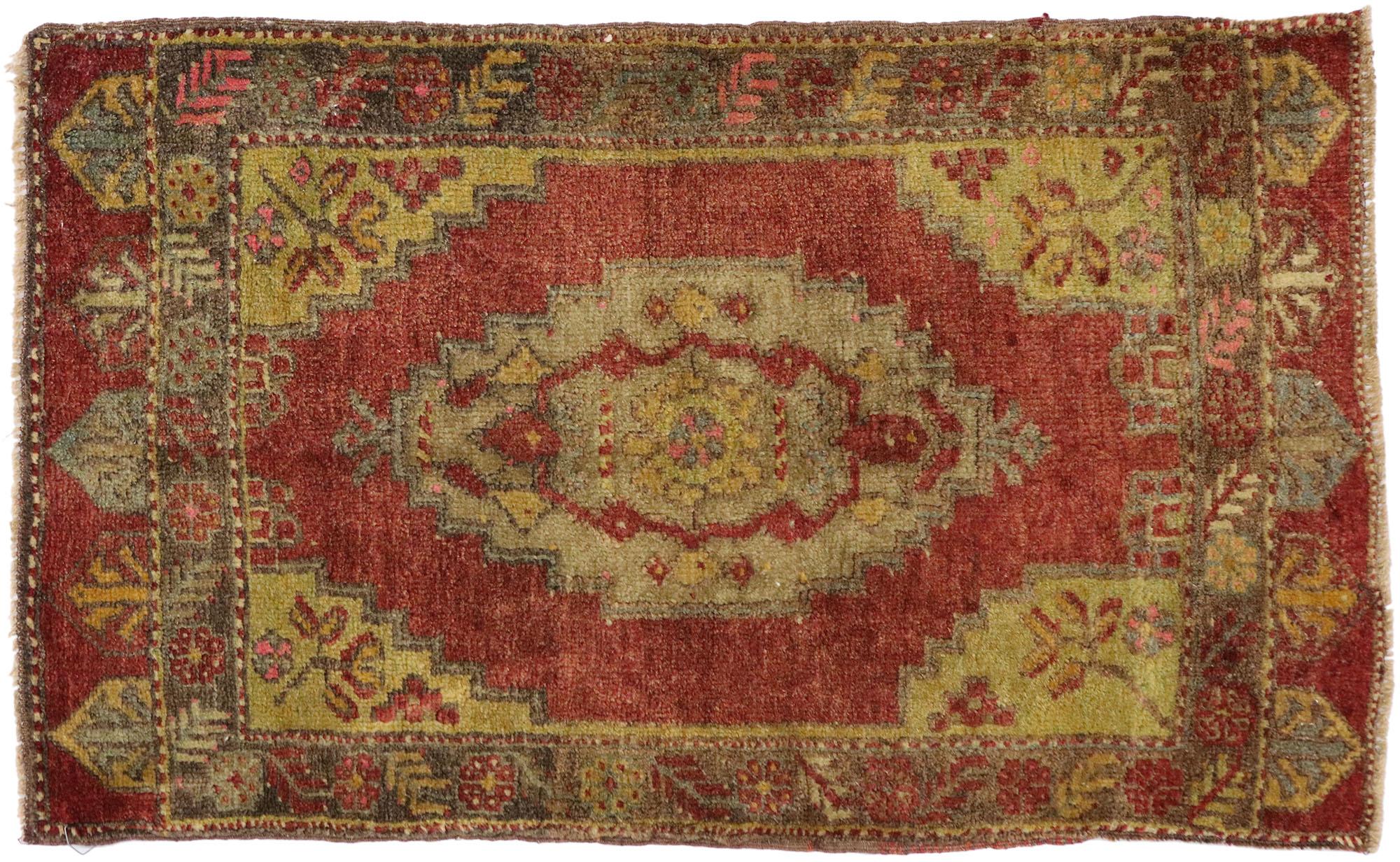 Vintage Turkish Carpet, Timeless Appeal Meets Stylish Durability For Sale 2