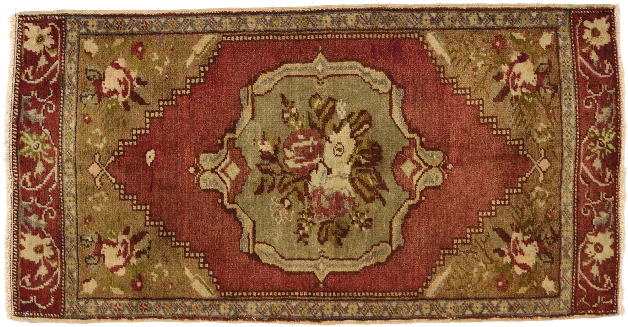 Vintage Turkish Carpet, Timeless Appeal Meets Stylish Durability For Sale 2