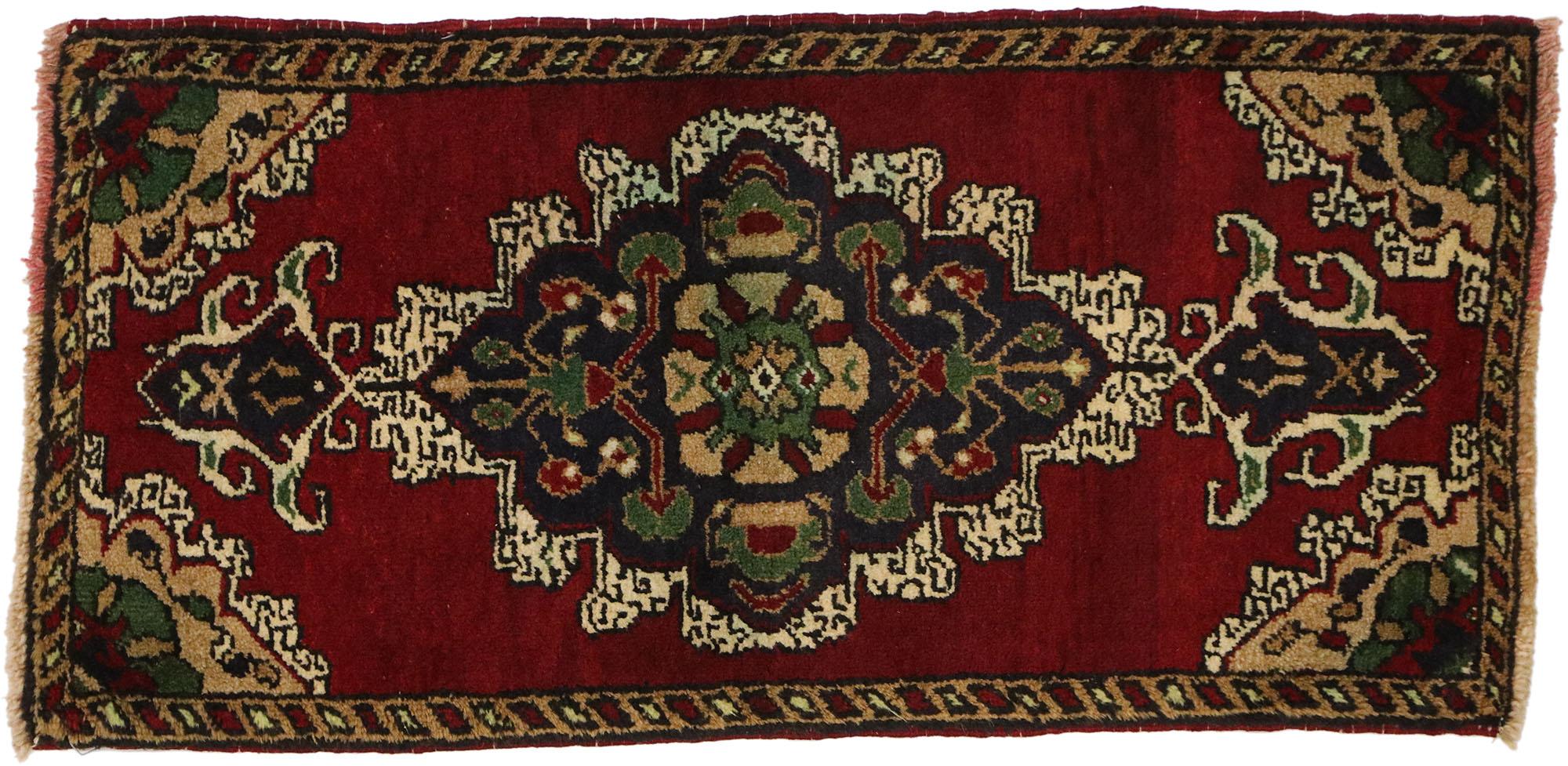 Vintage Turkish Carpet, Timeless Appeal Meets Stylish Durability For Sale 2