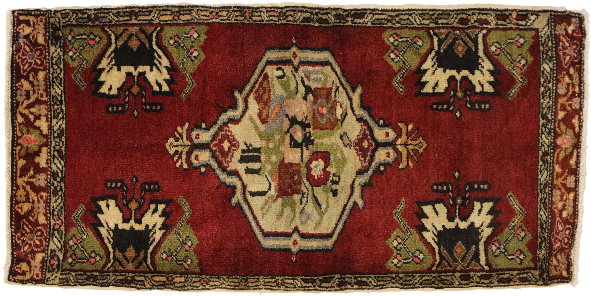 Vintage Turkish Carpet, Timeless Appeal Meets Stylish Durability For Sale 2