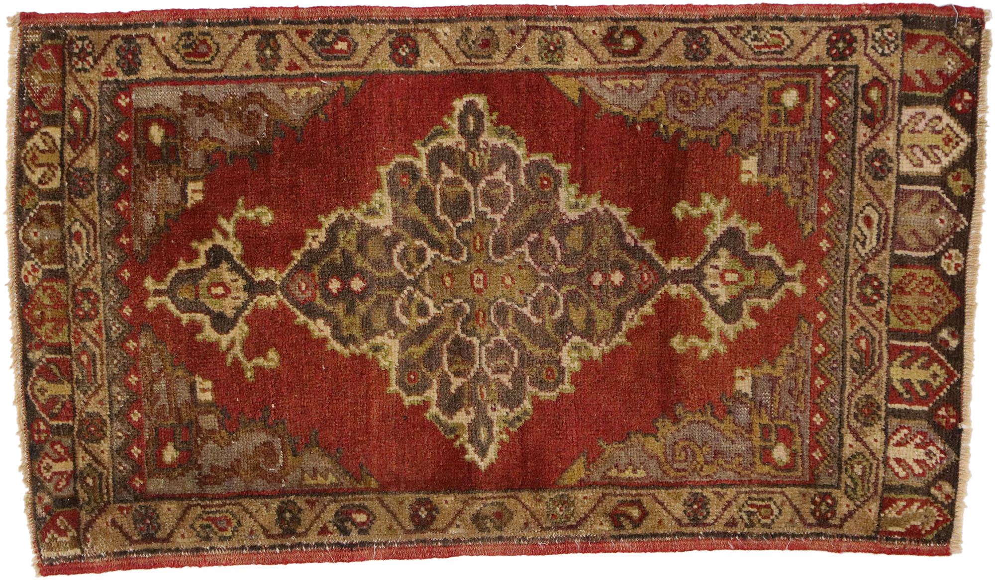 Vintage Turkish Carpet, Timeless Appeal Meets Stylish Durability For Sale 2