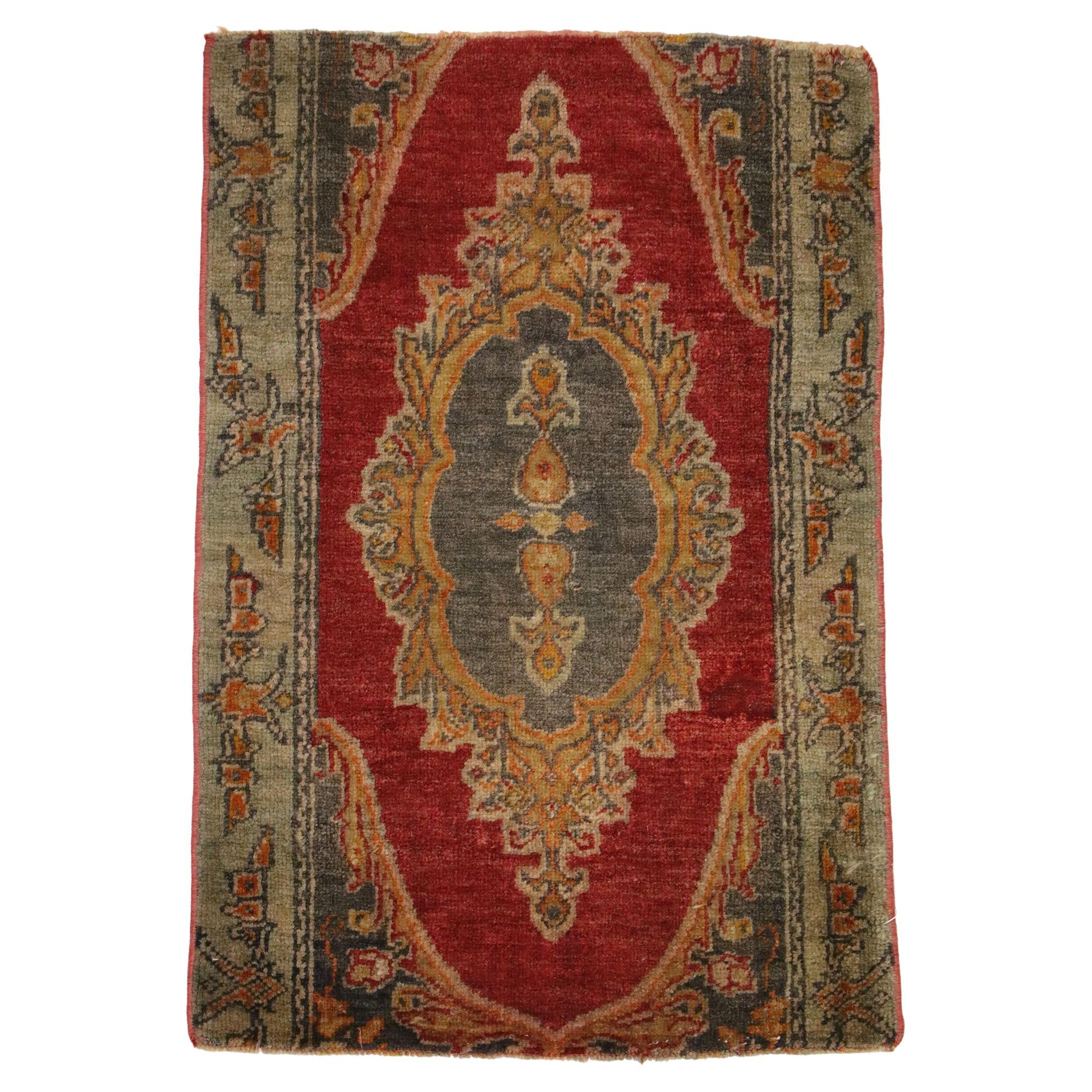 Vintage Turkish Carpet, Timeless Appeal Meets Stylish Durability