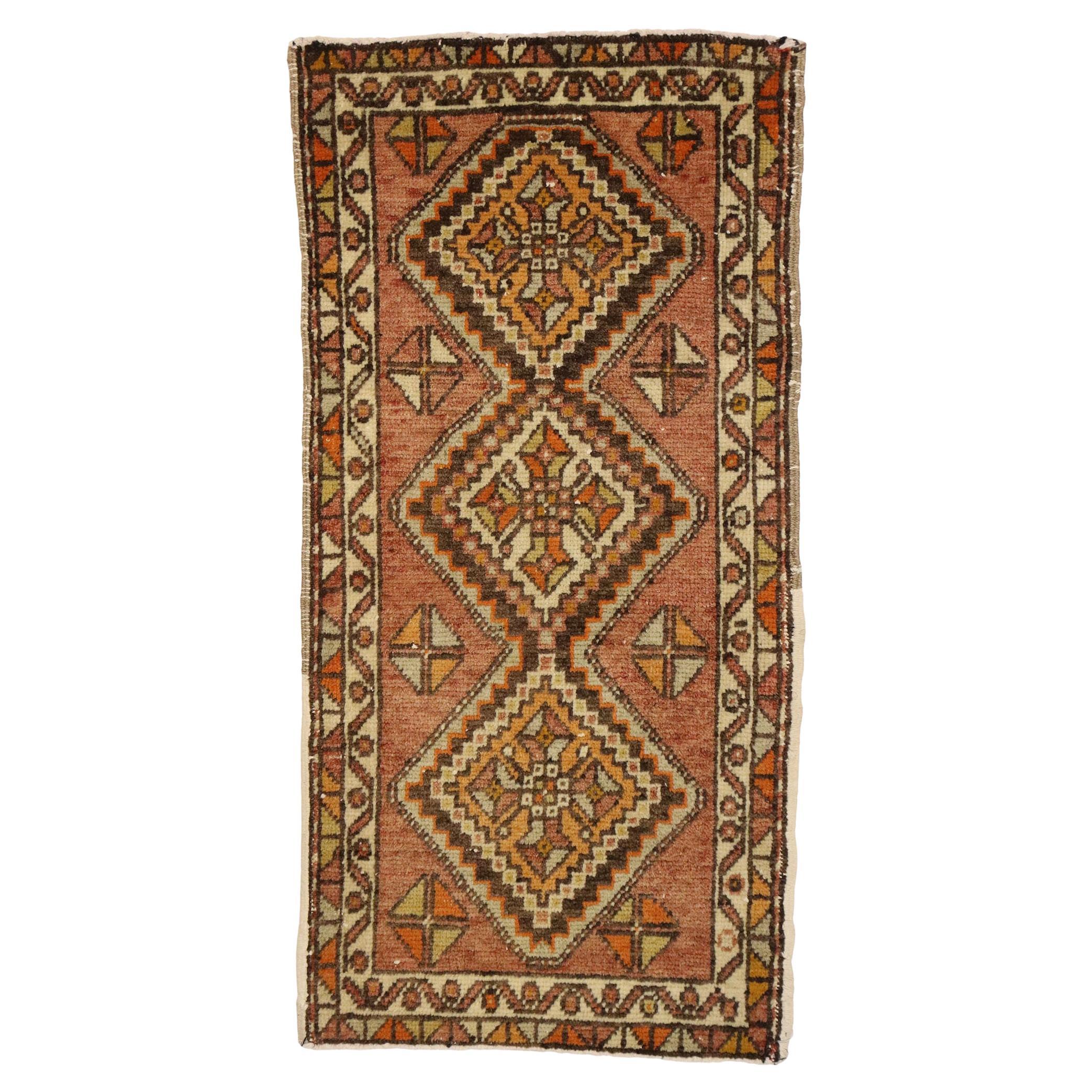 Vintage Turkish Carpet, Timeless Appeal Meets Stylish Durability